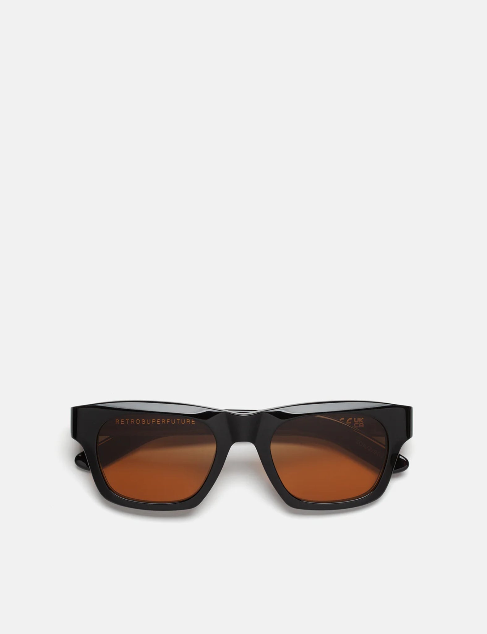 RetroSuperFuture Sintesi Refined Sunglasses - Black/Orange — BHODE
