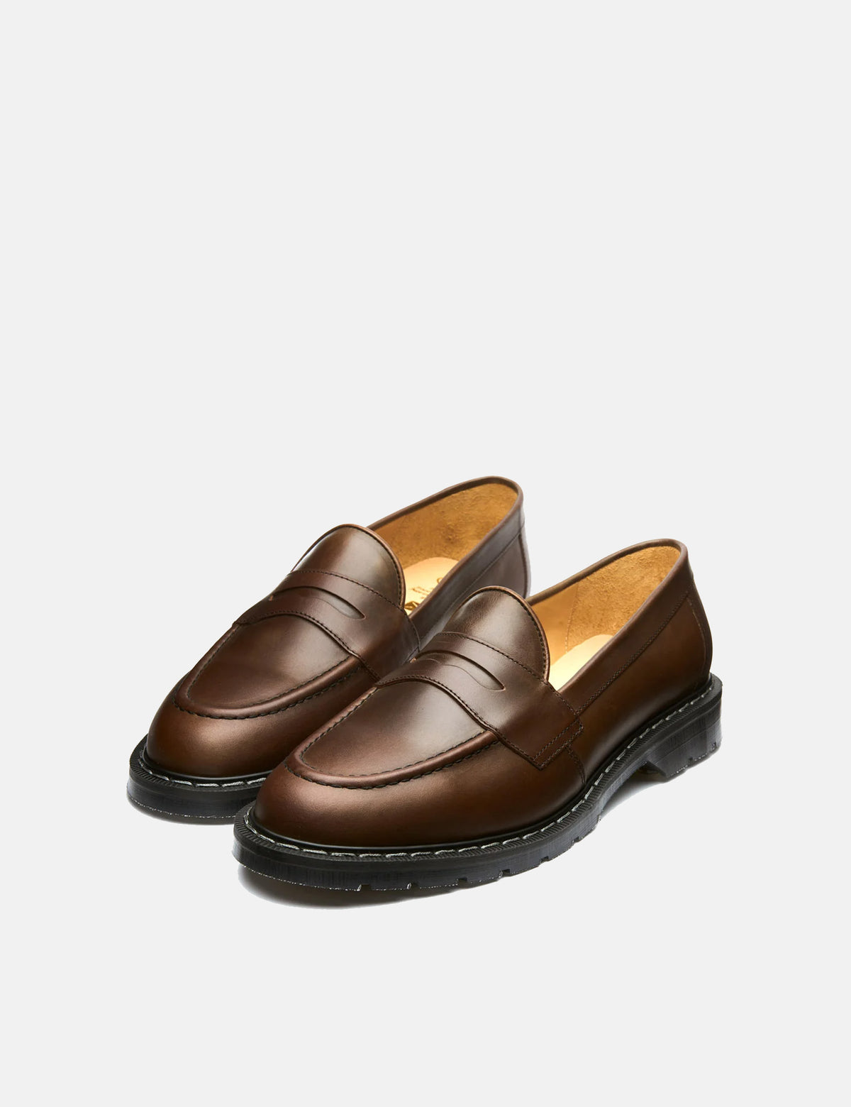 Solovair Penny Loafers - Gaucho Brown