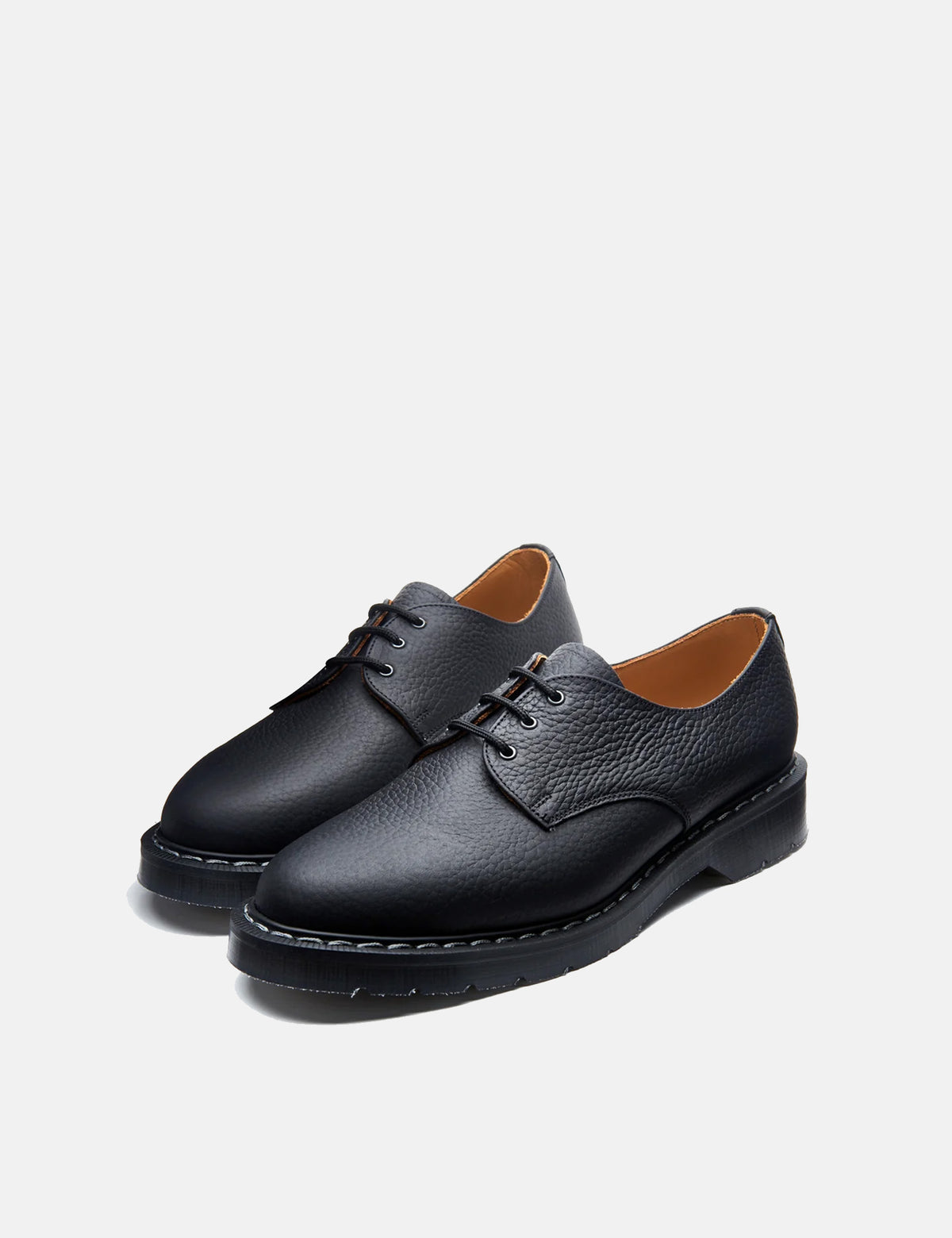 Solovair Gibson Shoes (Grain Leather) - Black
