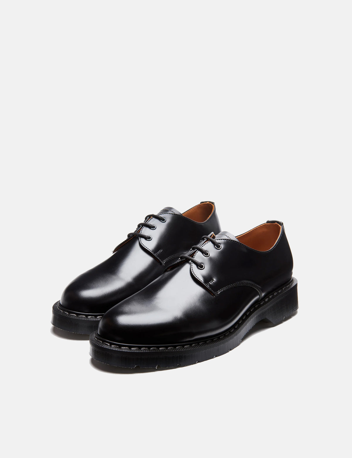 Solovair Gibson Hi-Shine Shoes - Black