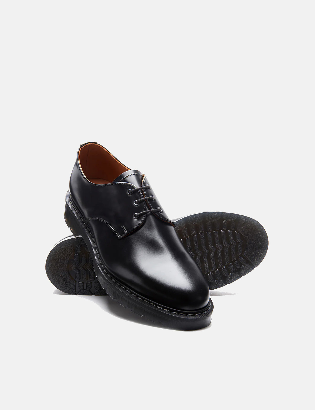 Solovair Gibson Hi-Shine Shoes - Black