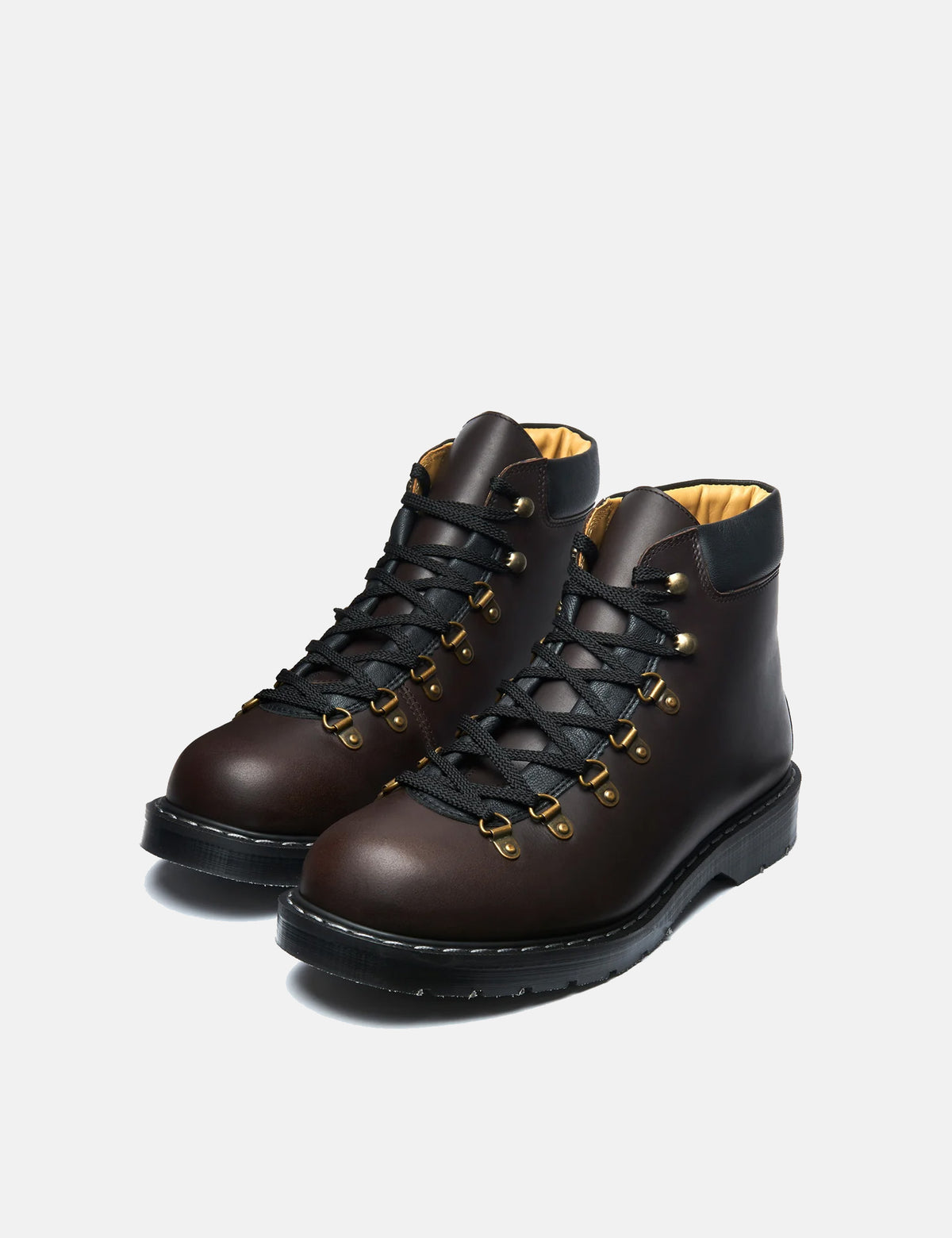 Solovair Urban Hiker Boots - Greasy Brown
