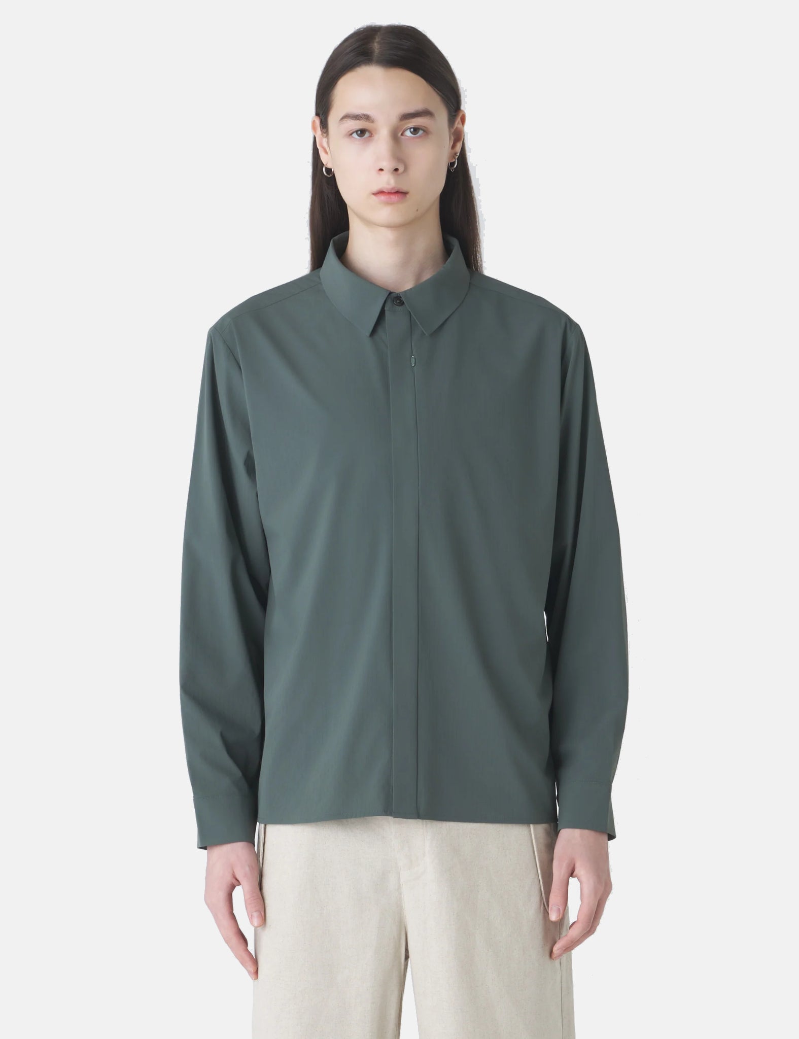 Hiking Patrol Align Button Up Shirt - Pine Mist — BHODE