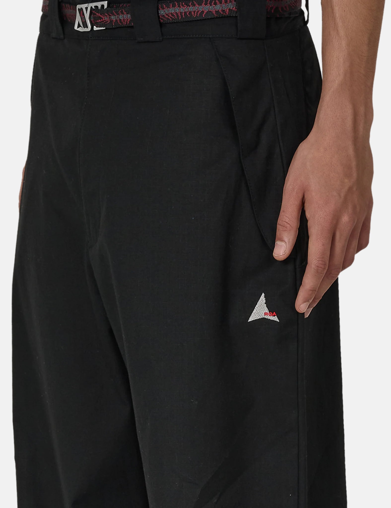 ROA Centipede Buckle Chino Pant - Black — BHODE