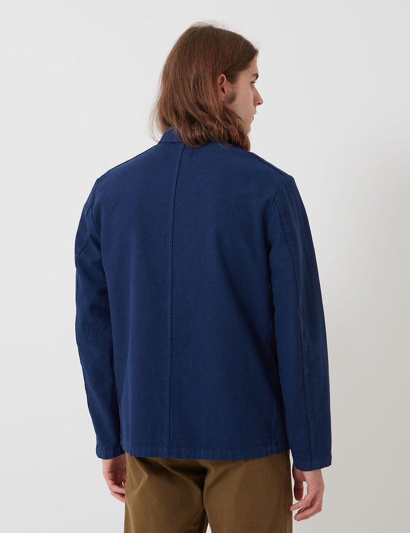 Bhode Chore Workwear Jacket (Cotton Twill) — Medieval Navy