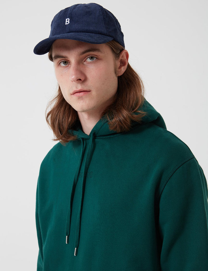 Bhode Oversized Pocket Hoodie - Forest Green (Organic Cotton, 360gms)