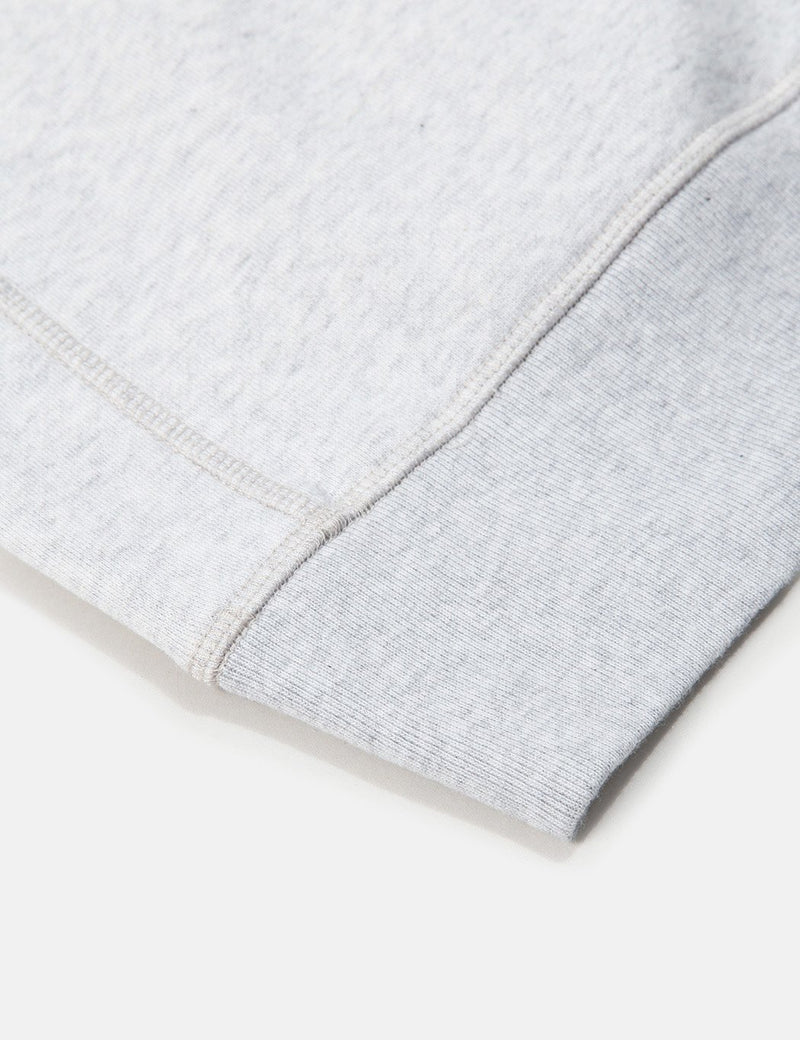 Bhode Oversized Pocket Hoodie - Grey Marl (Organic Cotton, 360gms)