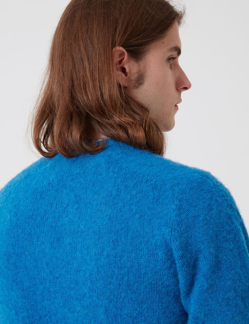 Bhode Supersoft Lambswool Jumper (Made in Scotland) - New Blue