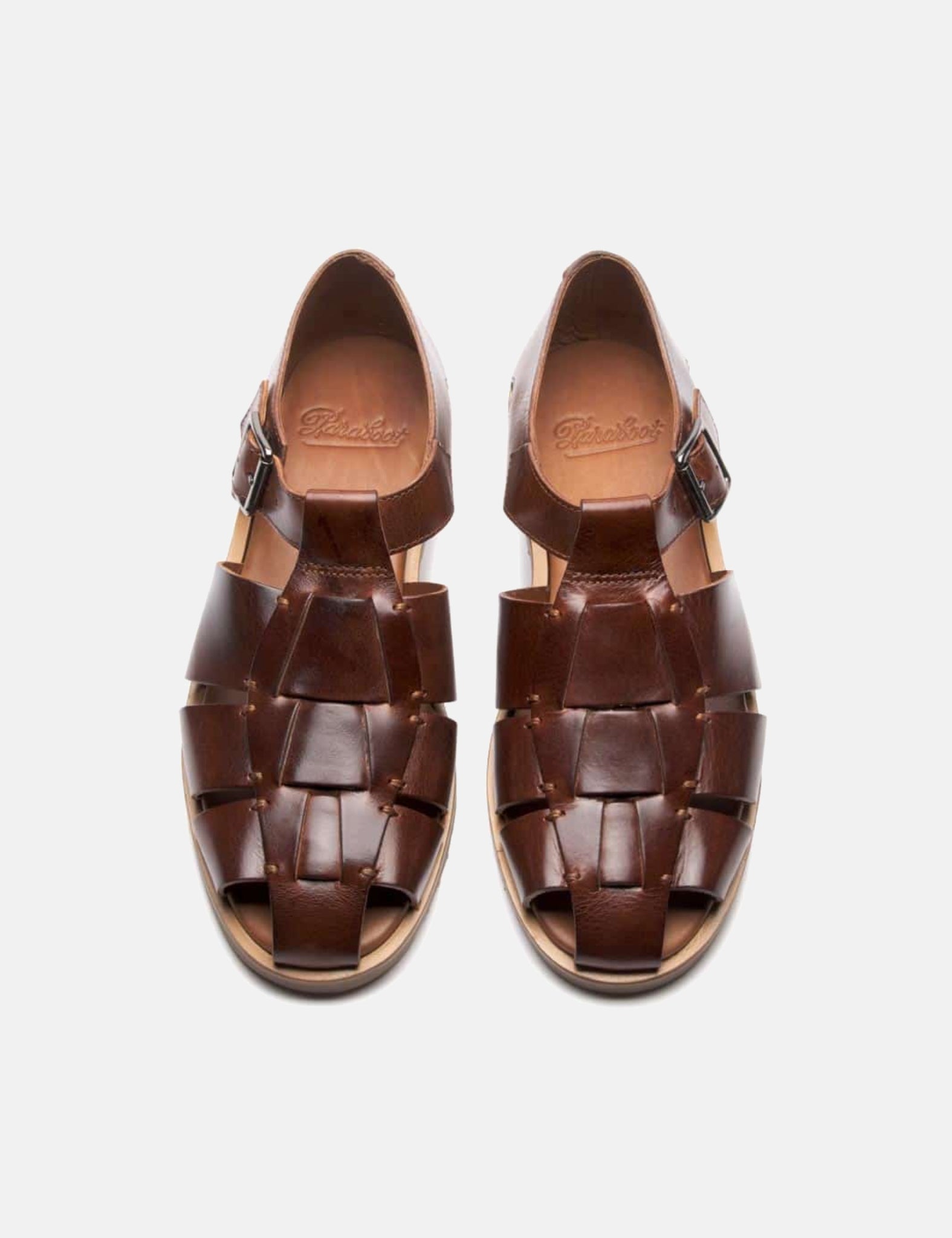 Paraboot Pacific Sandals (Leather) - Marron Brown — BHODE