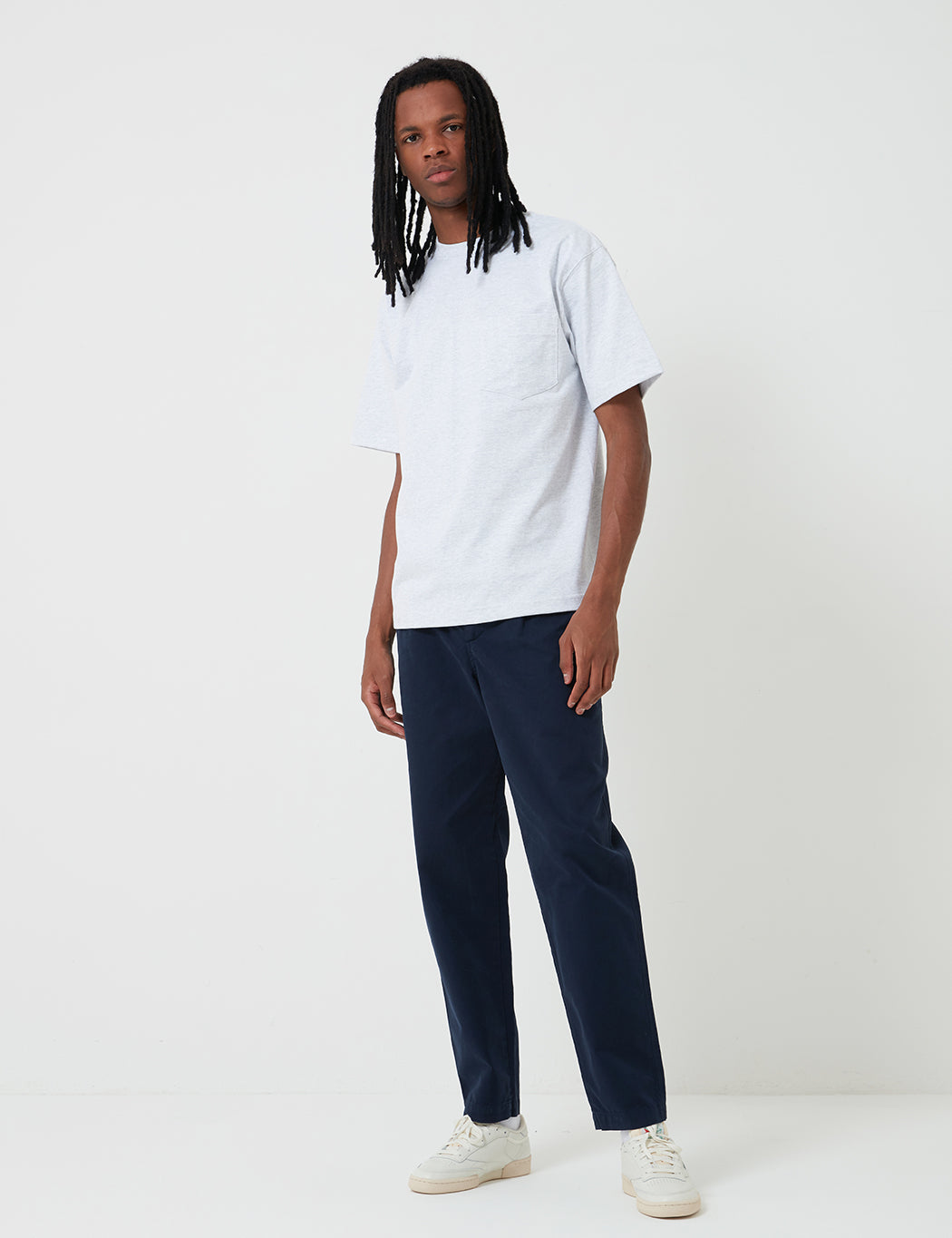 Camber Pocket T-Shirt (8oz) - Grey Heather
