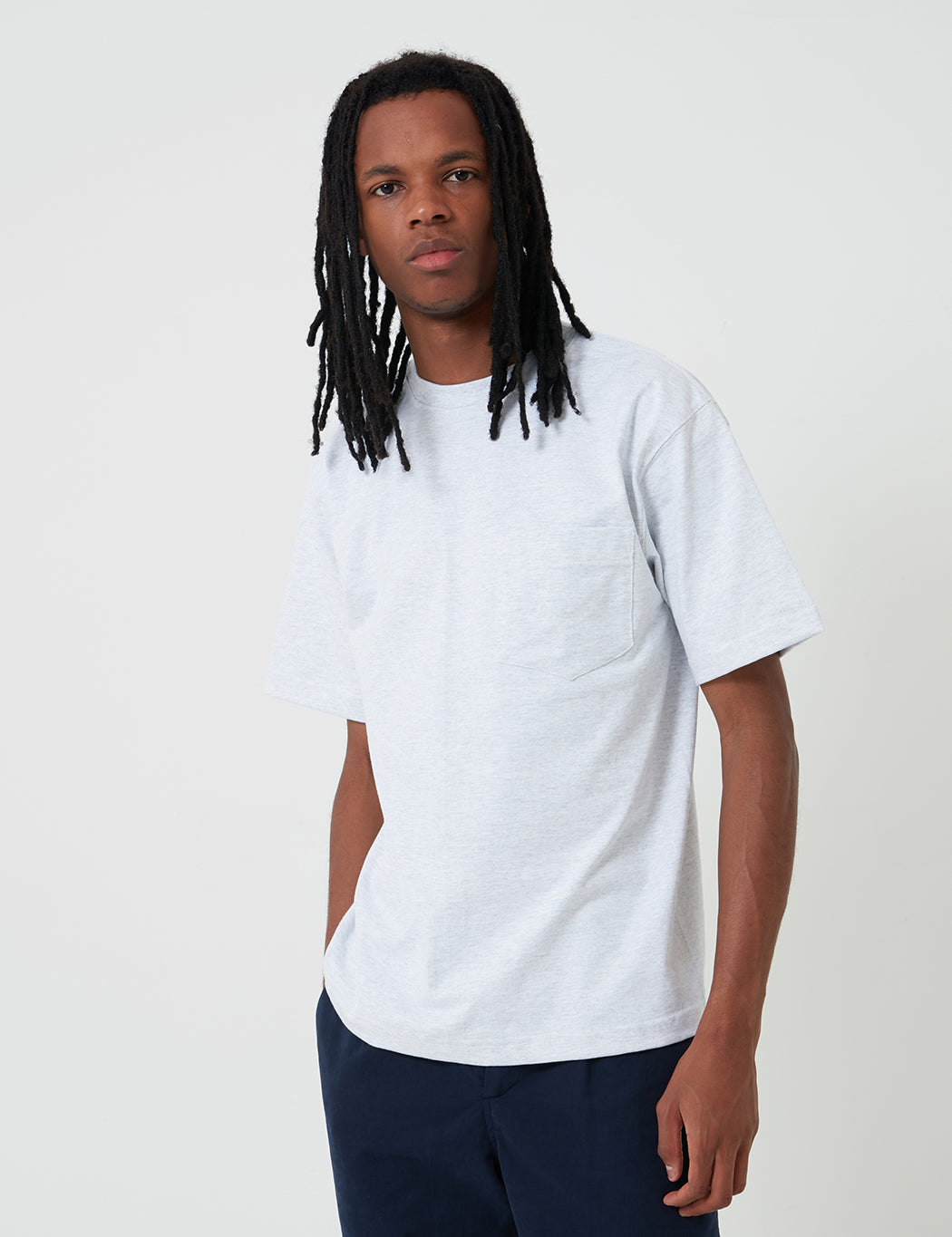Camber Pocket T-Shirt (8oz) - Grey Heather
