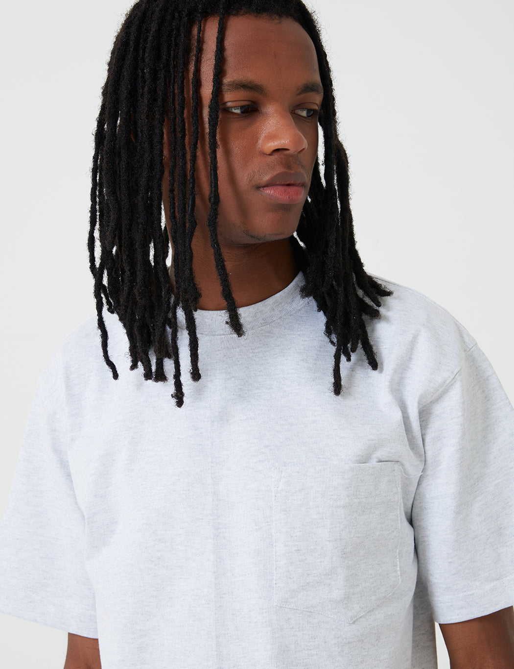 Camber Pocket T-Shirt (8oz) - Grey Heather