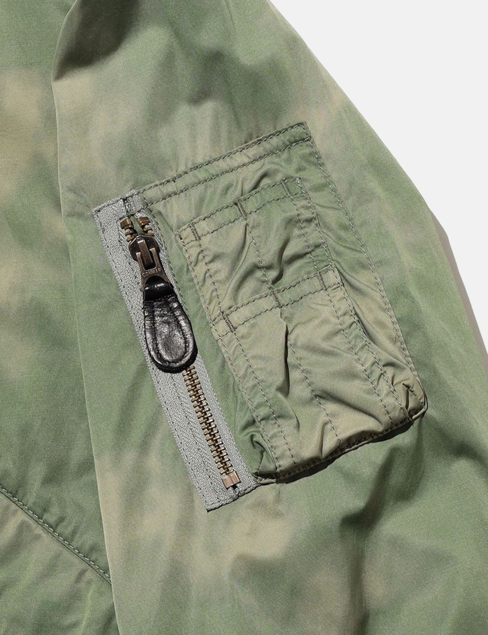 Beams Plus MIL Flight Jacket (NYCO Twill Pigment Print) - Sage Green — BHODE