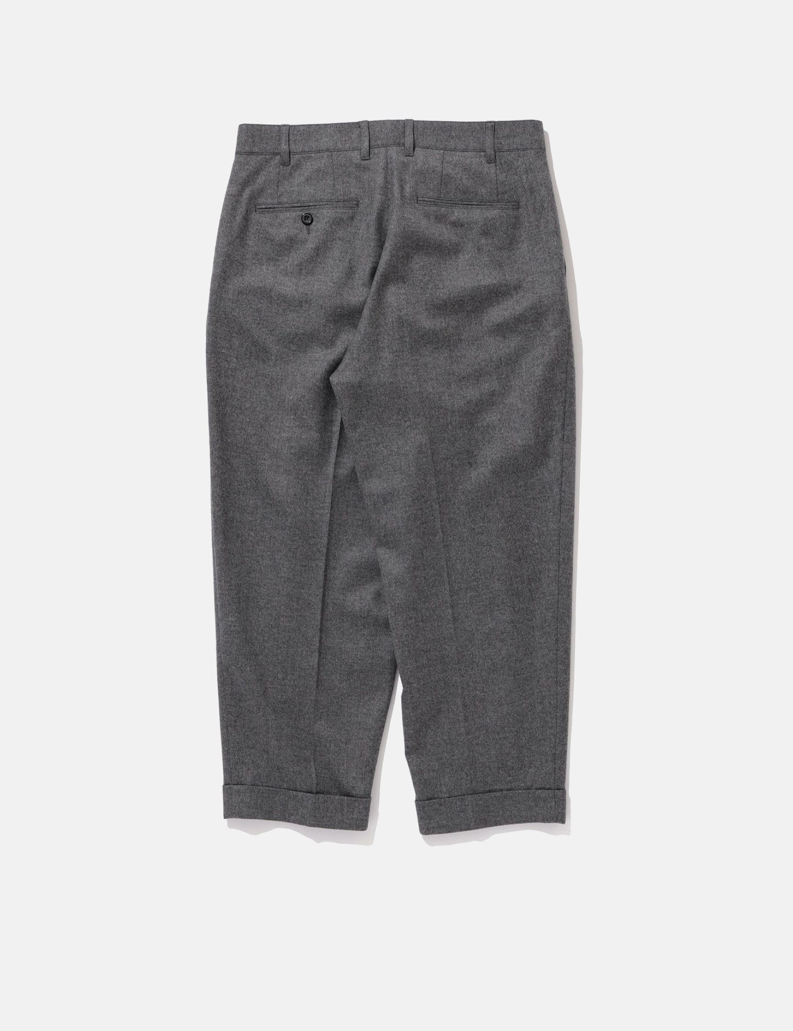 Beams Plus 2 Pleats Tapered Flannel - Grey — BHODE