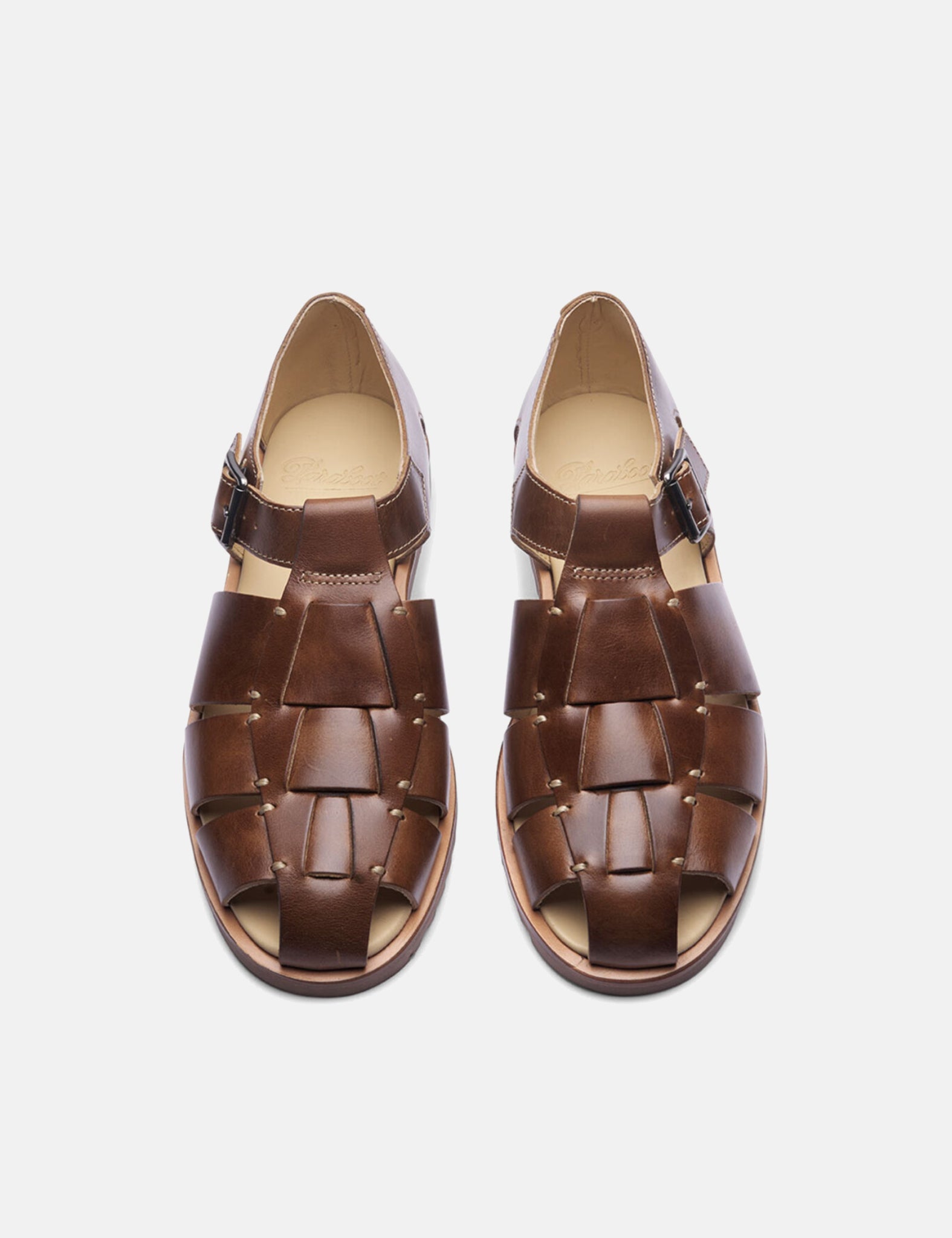 Paraboot Pacific Sandals (Leather) - Marron America Brown — BHODE