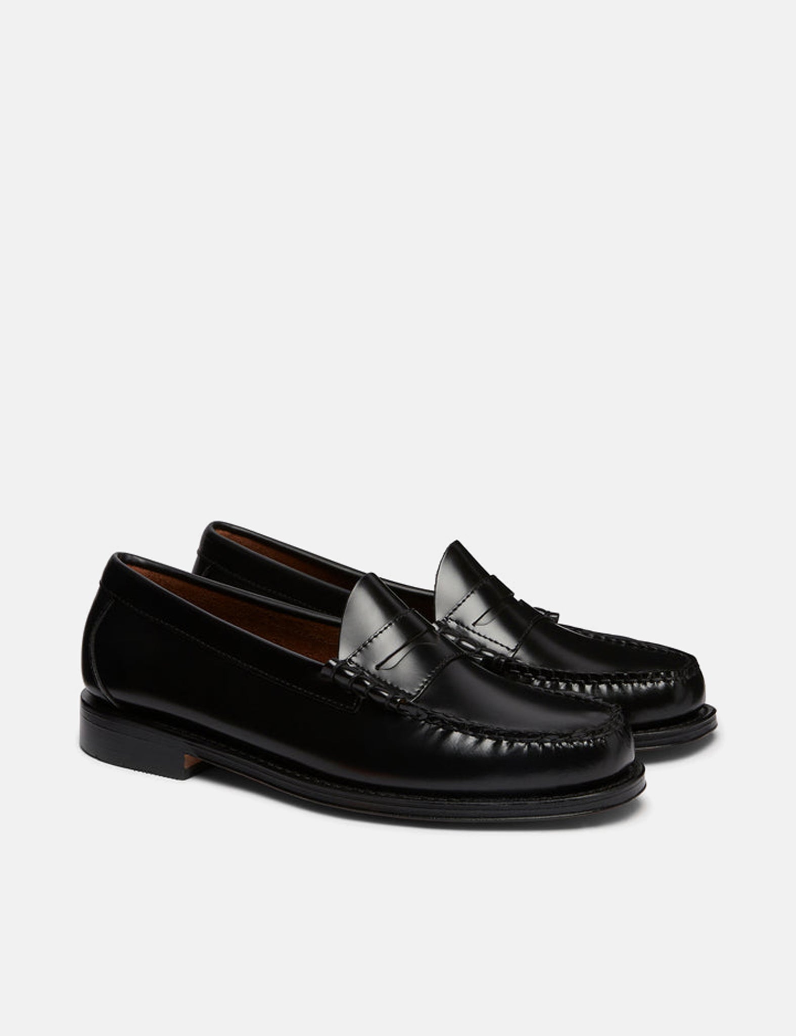G.H. Bass Weejuns Larson Moc Penny (Leather) - Black — BHODE