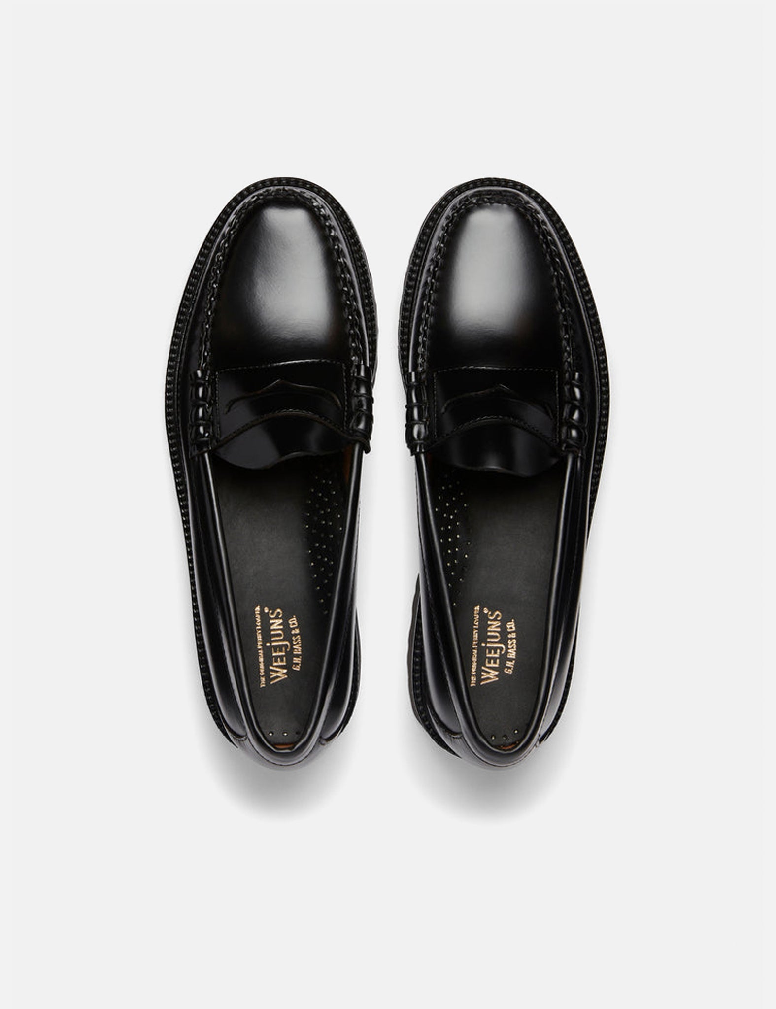 G.H. Bass Weejuns 90 Larson Penny (Leather) - Black — BHODE