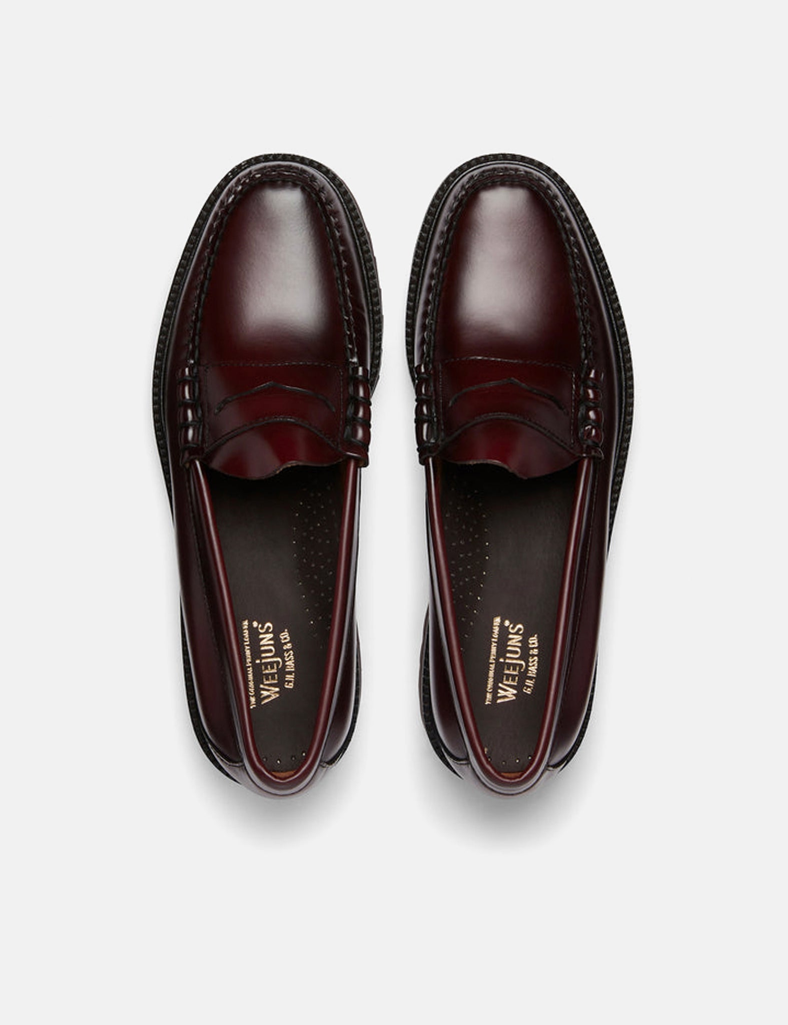 G.H. Bass Weejuns 90 Larson Penny (Leather) - Wine — BHODE