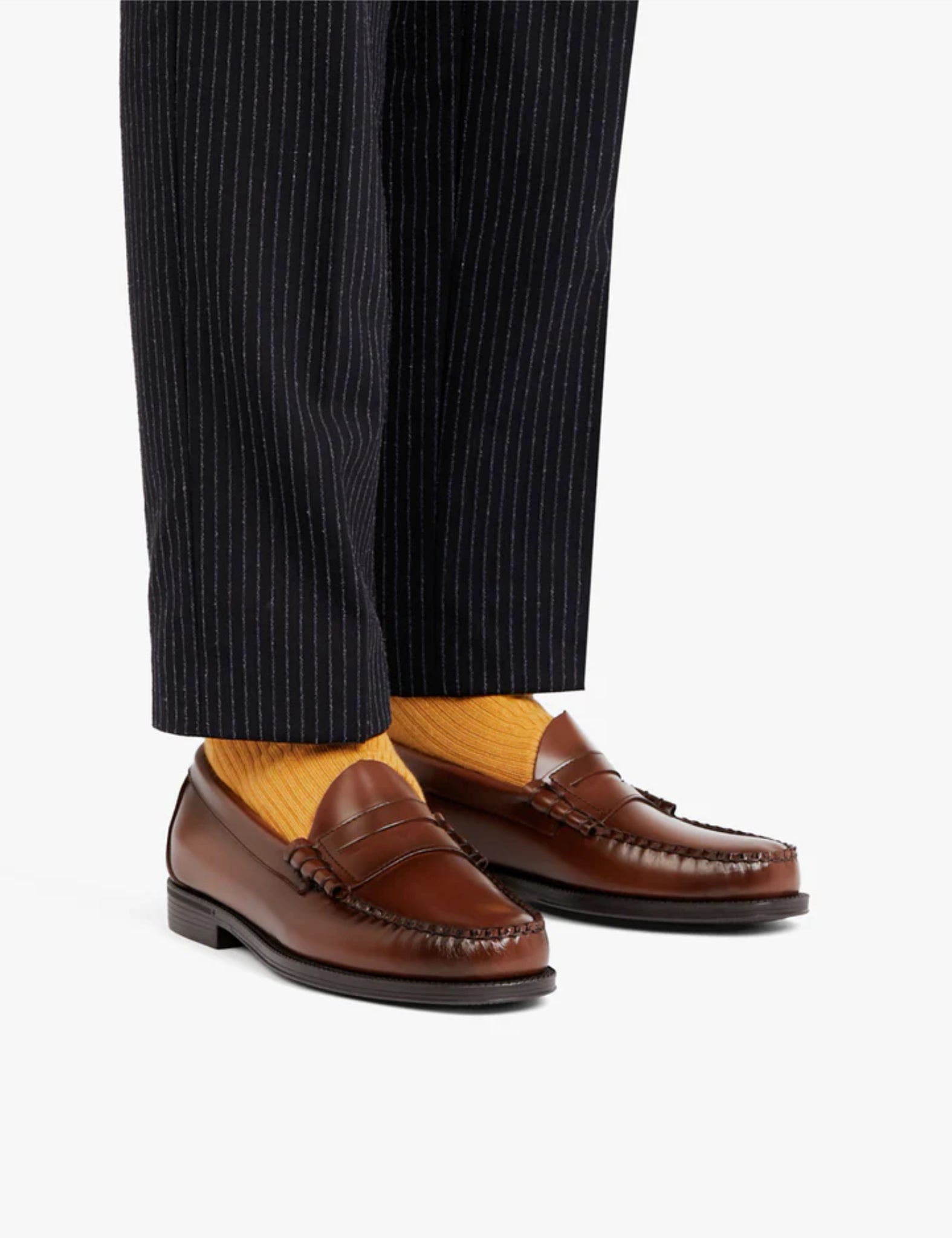 G.H. Bass Weejun II Larson Moc Penny (Leather) - Mid Brown — BHODE