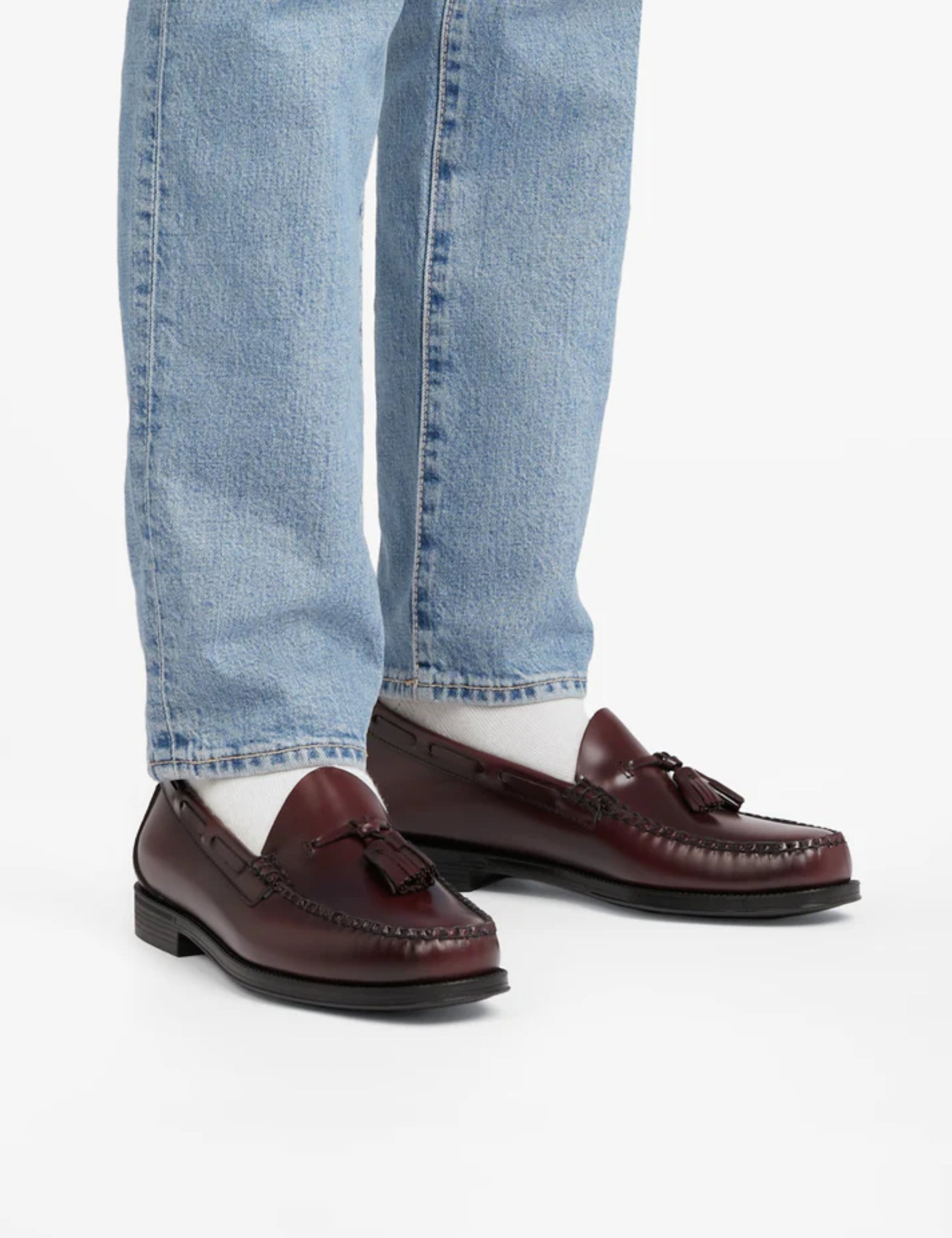 G.H. Bass Weejun II Larkin Moc Tassel (Leather) - Wine — BHODE