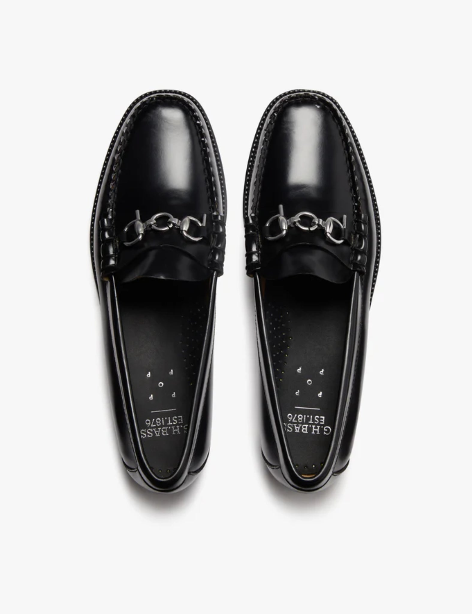 G.H. Bass X POP Easy Weejuns Lincoln Loafers (Leather) - Black