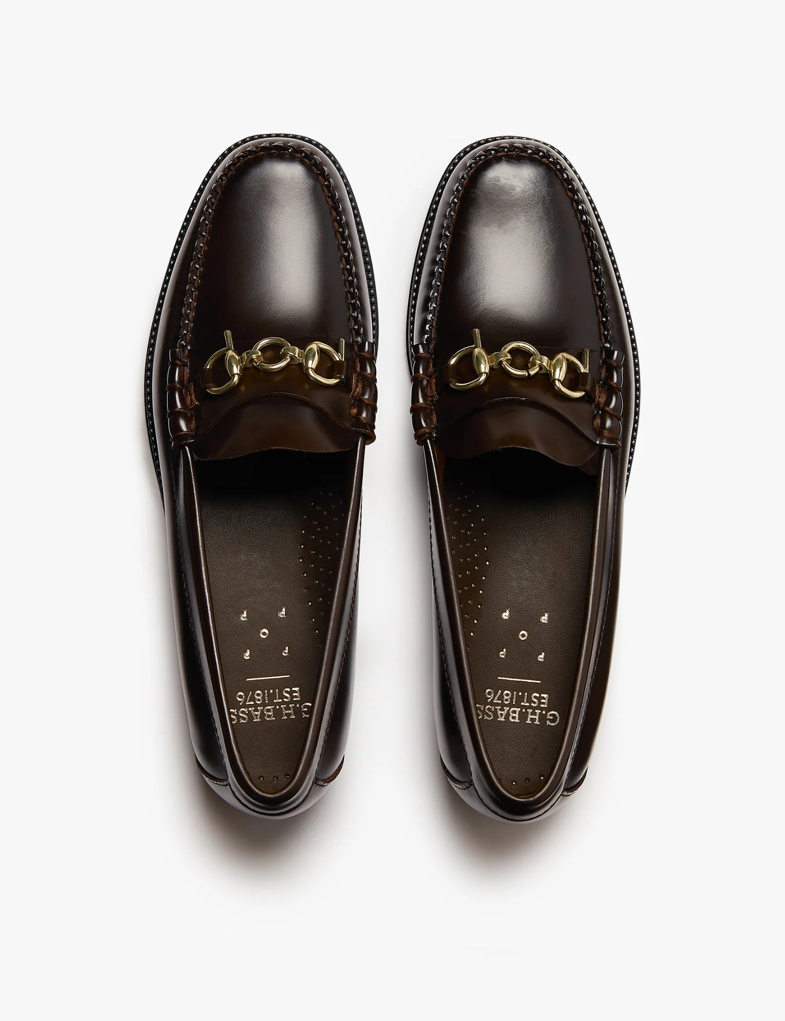 G.H. Bass X POP Easy Weejuns Lincoln Loafers (Leather) - Chocolate Brown