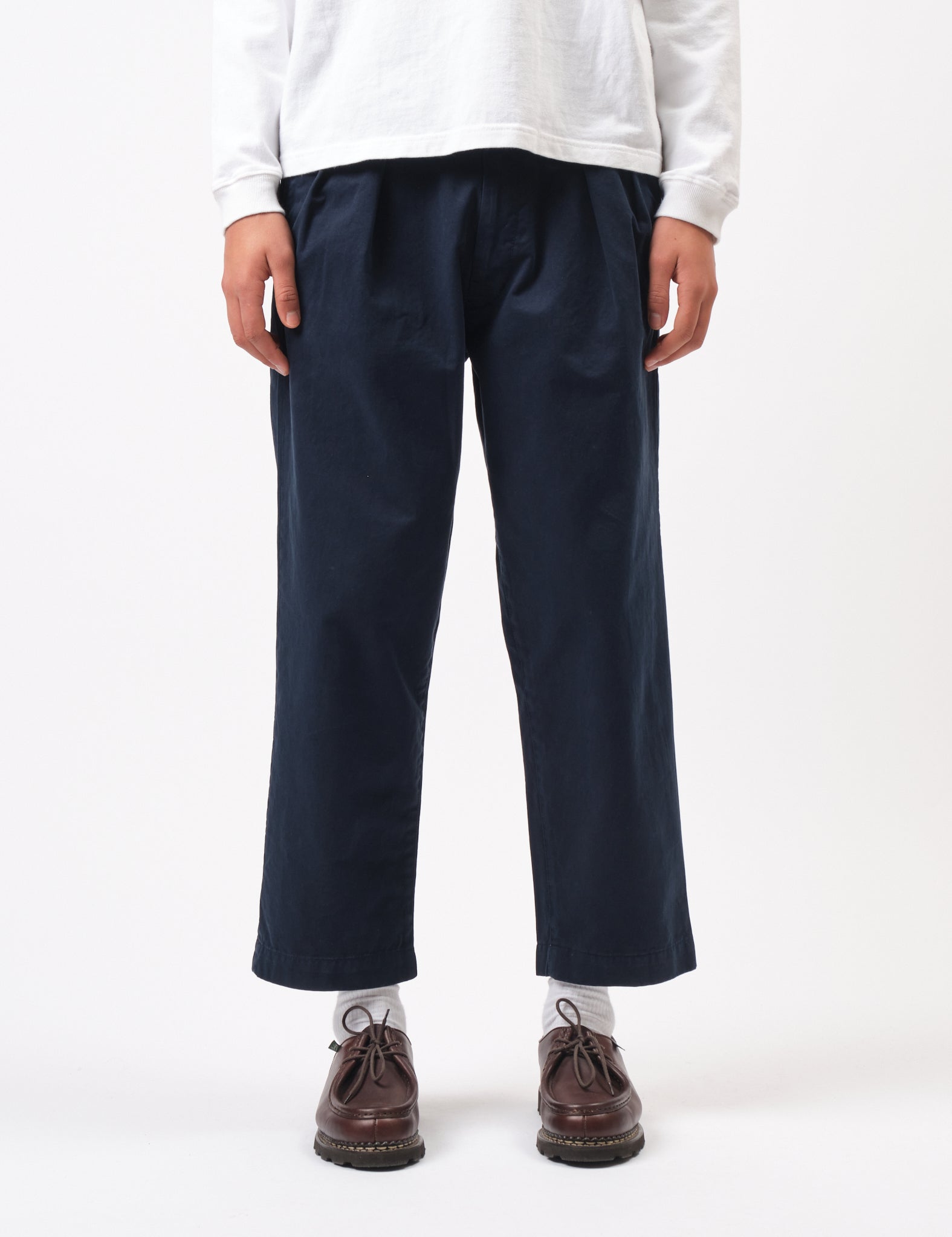 Bhode Two Pleat Pant - Midnight Navy Blue