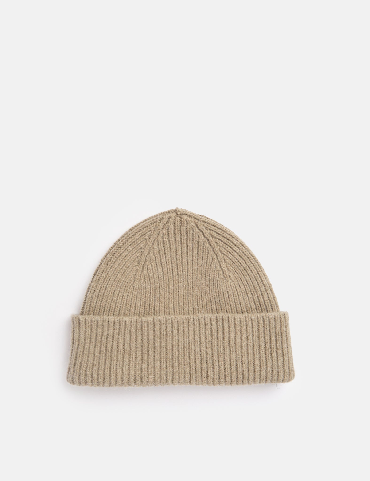 Bhode Hawick Geelongora Beanie Hat (Knitted in Scotland) - Khaki