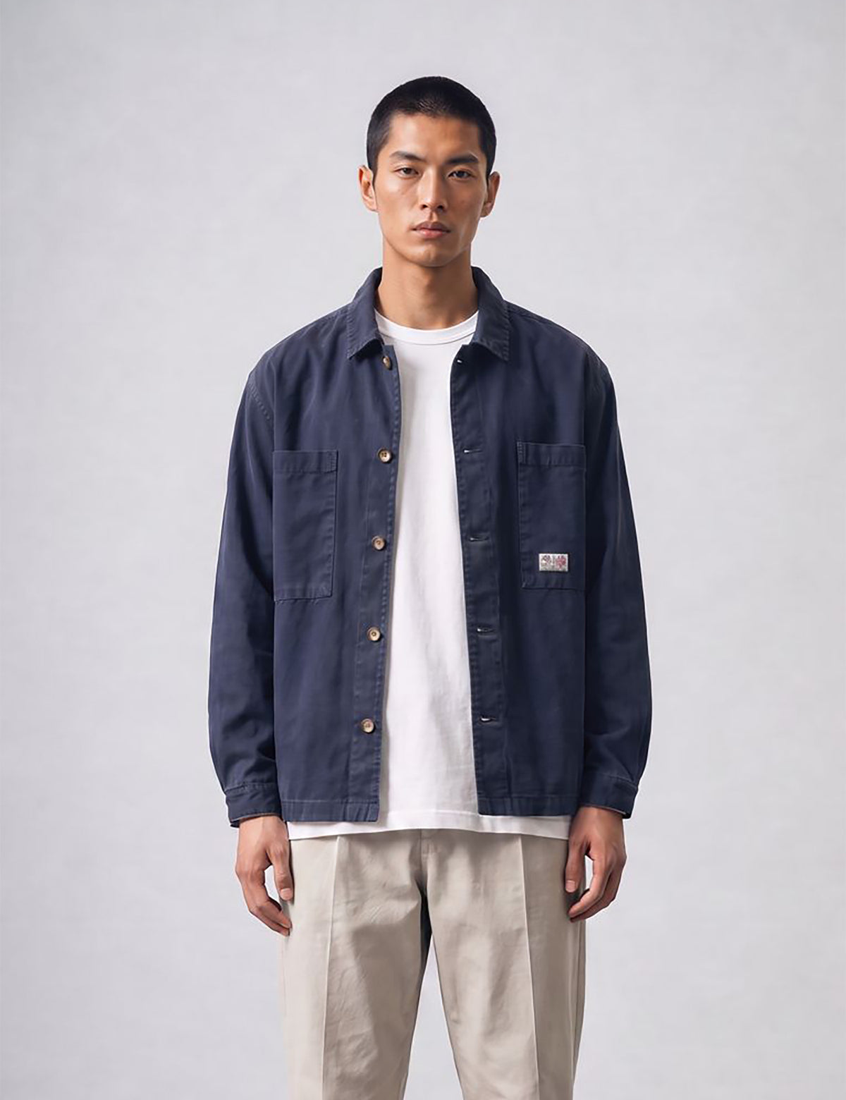 Bhode Hunting Overshirt Twill - Night Sky Blue