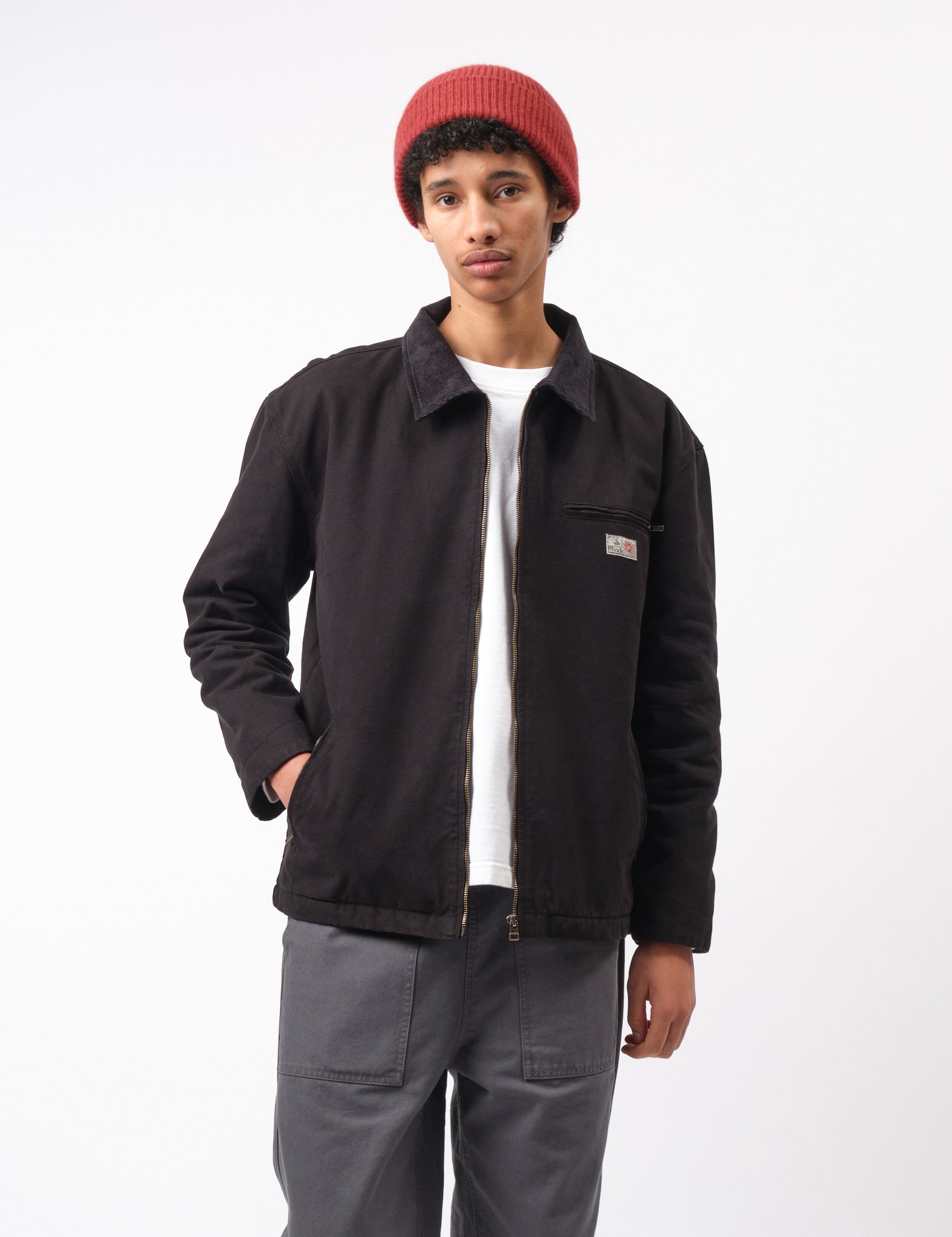 Bhode Mechanics Jacket Canvas (Insulated) - Washed Black