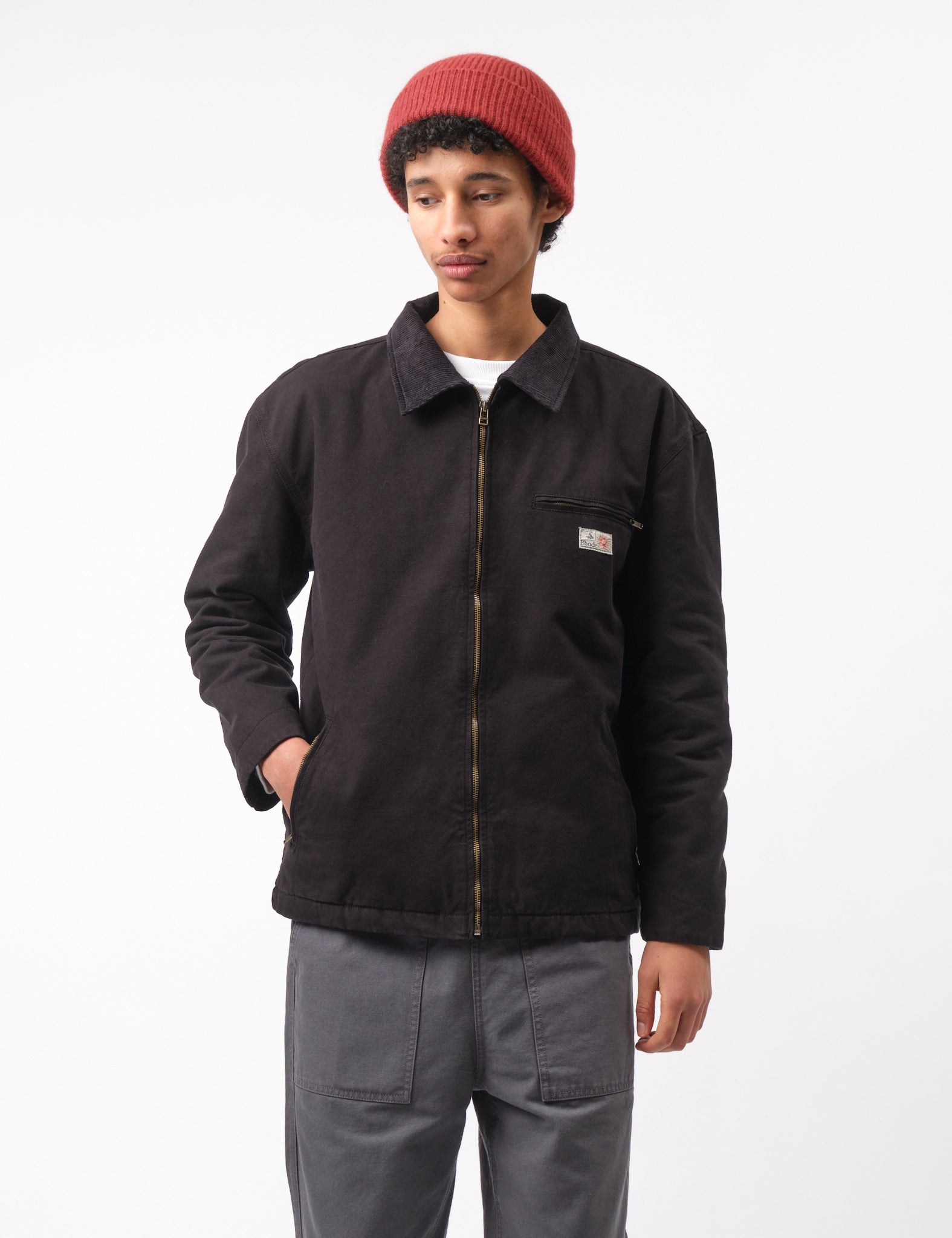 Bhode Mechanics Jacket Canvas (Insulated) - Washed Black