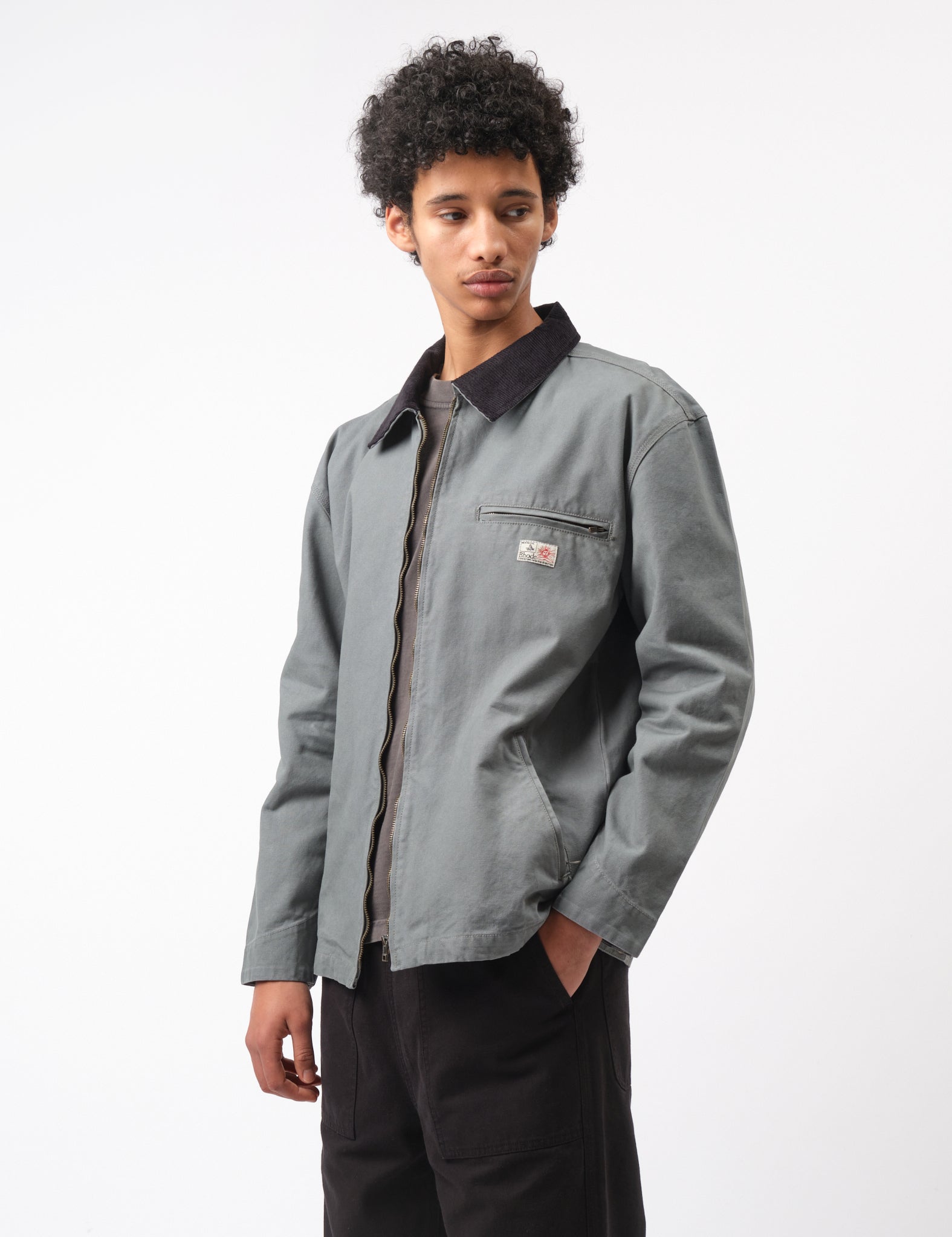 Bhode Mechanics Jacket Canvas - Moon Mist