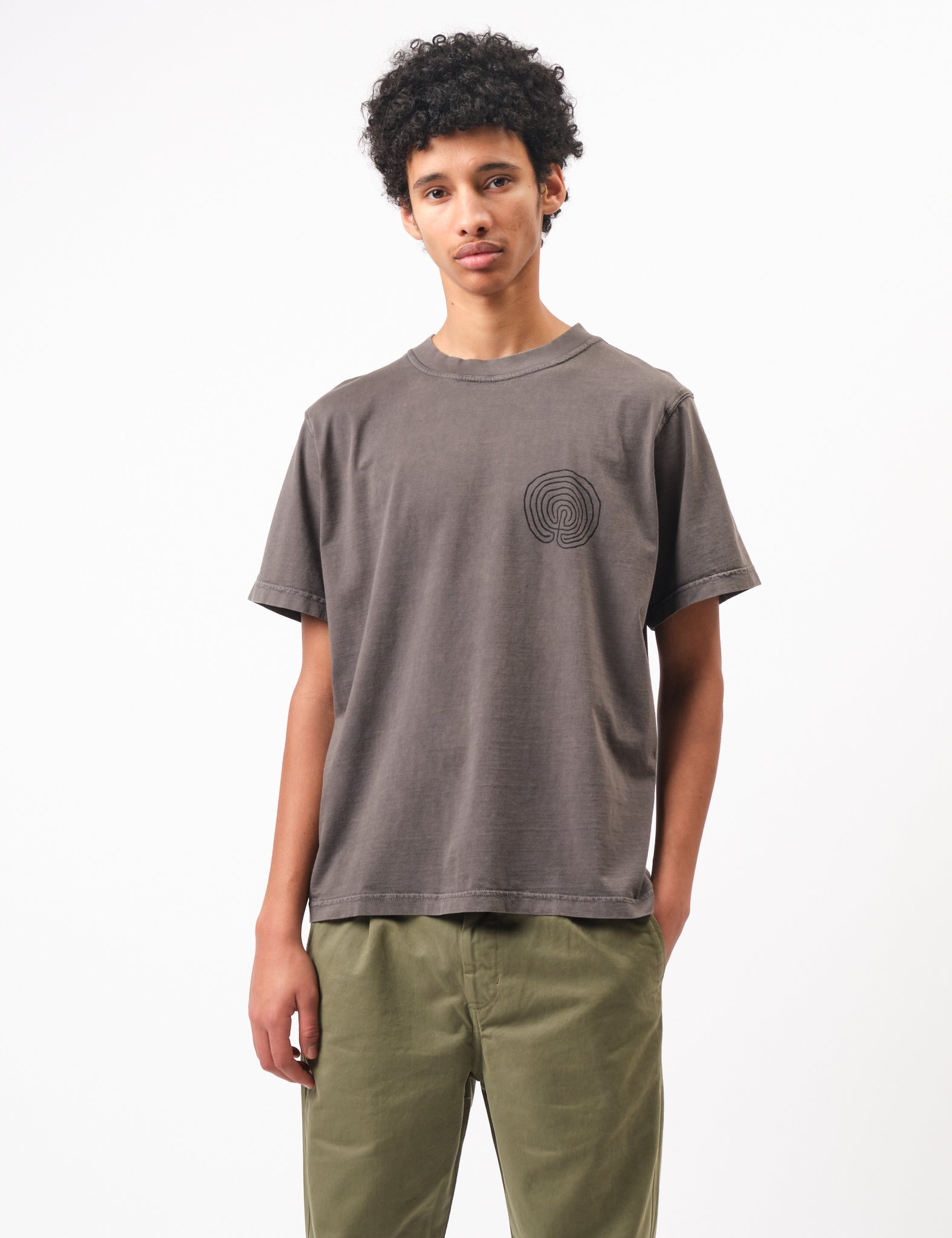 Bhode Myths Pigment Washed Tee - Paloma Grey