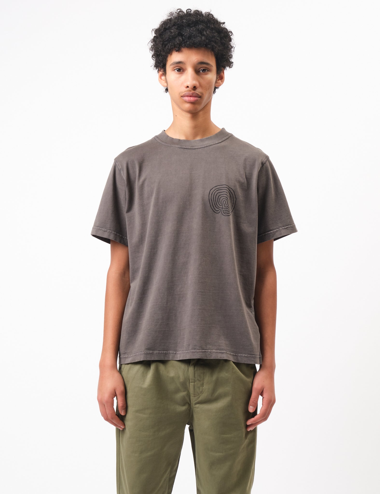 Bhode Myths Pigment Washed Tee - Paloma Grey