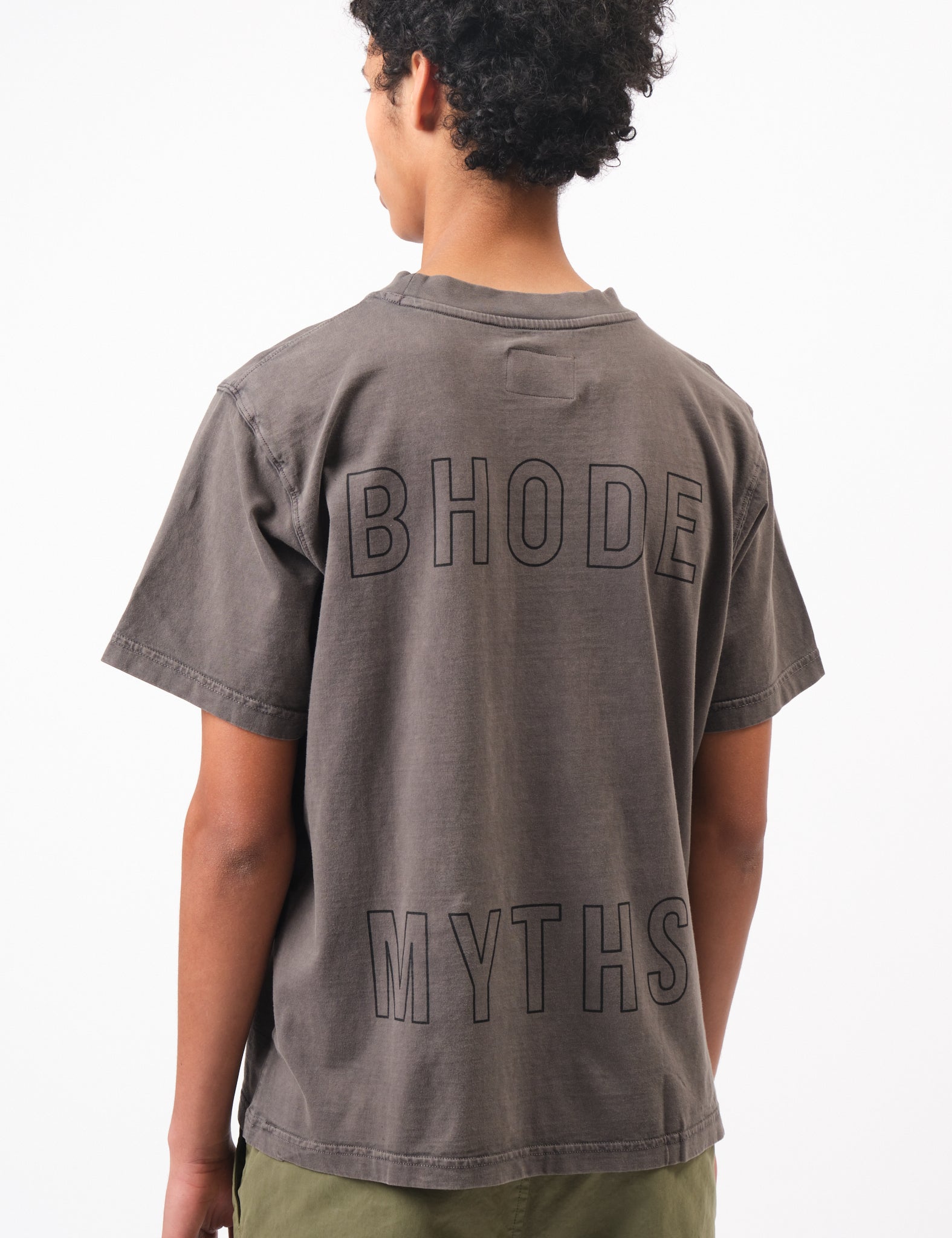 Bhode Myths Pigment Washed Tee - Paloma Grey