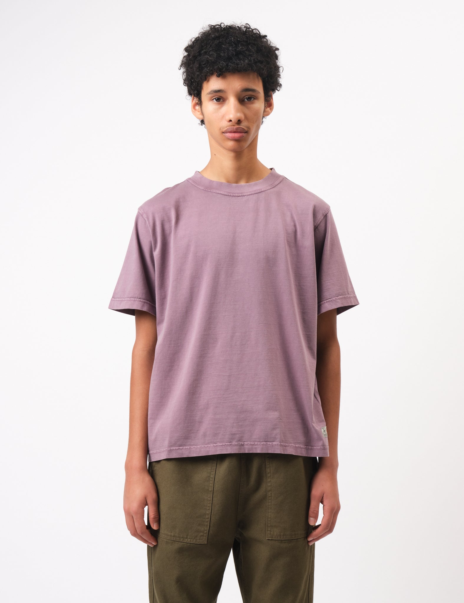 Bhode Pigment Washed Tee - Plum