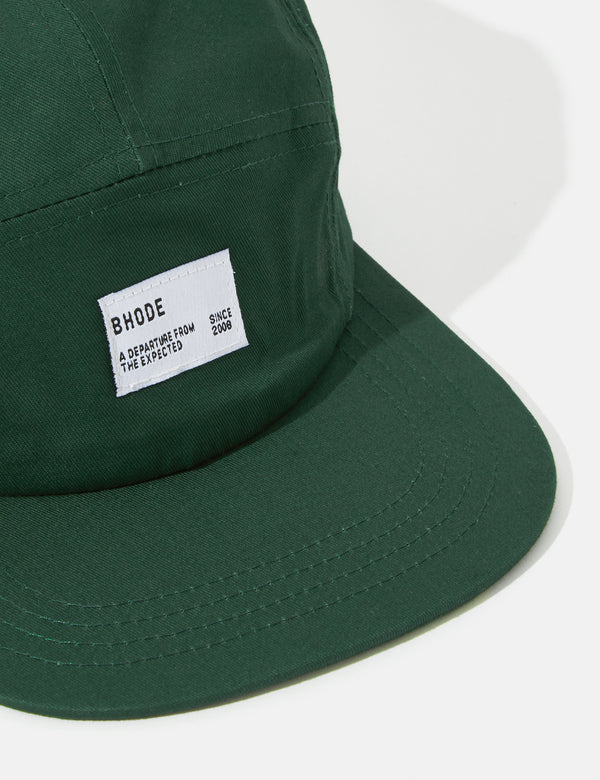 Bhode 5-Panel Cap (Cotton Twill) - Forest Green