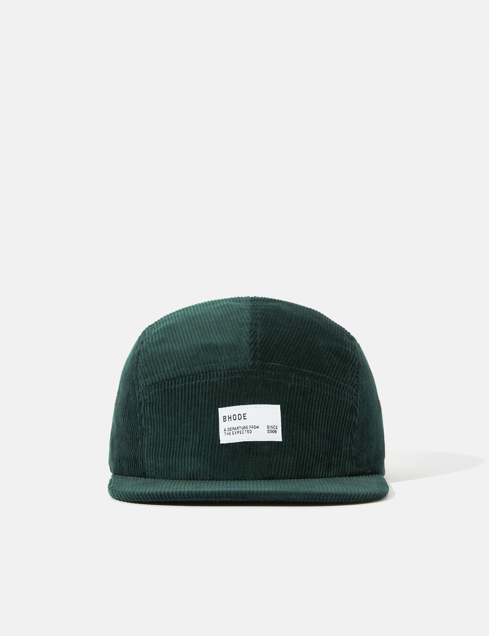 Bhode 5-Panel Cap (Cord) - Dark Forest Green