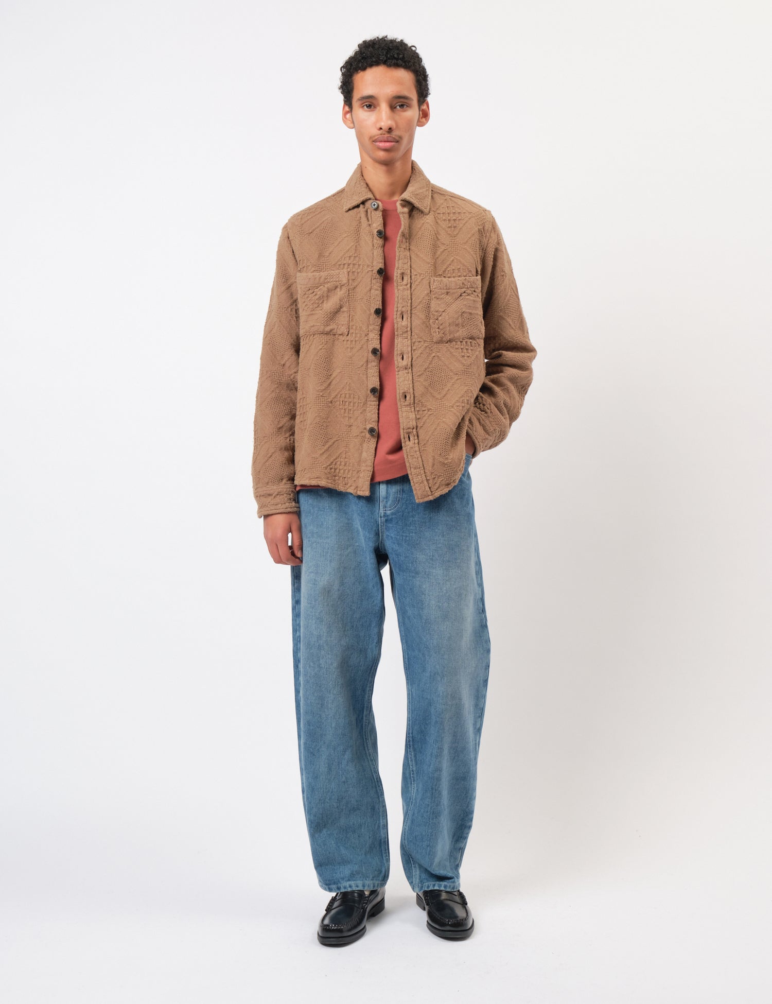 Bhode Zennor Over Shirt (Textured) - Fawn Brown