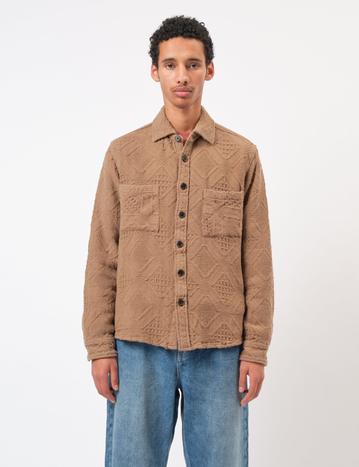 Bhode Zennor Over Shirt (Textured) - Fawn Brown