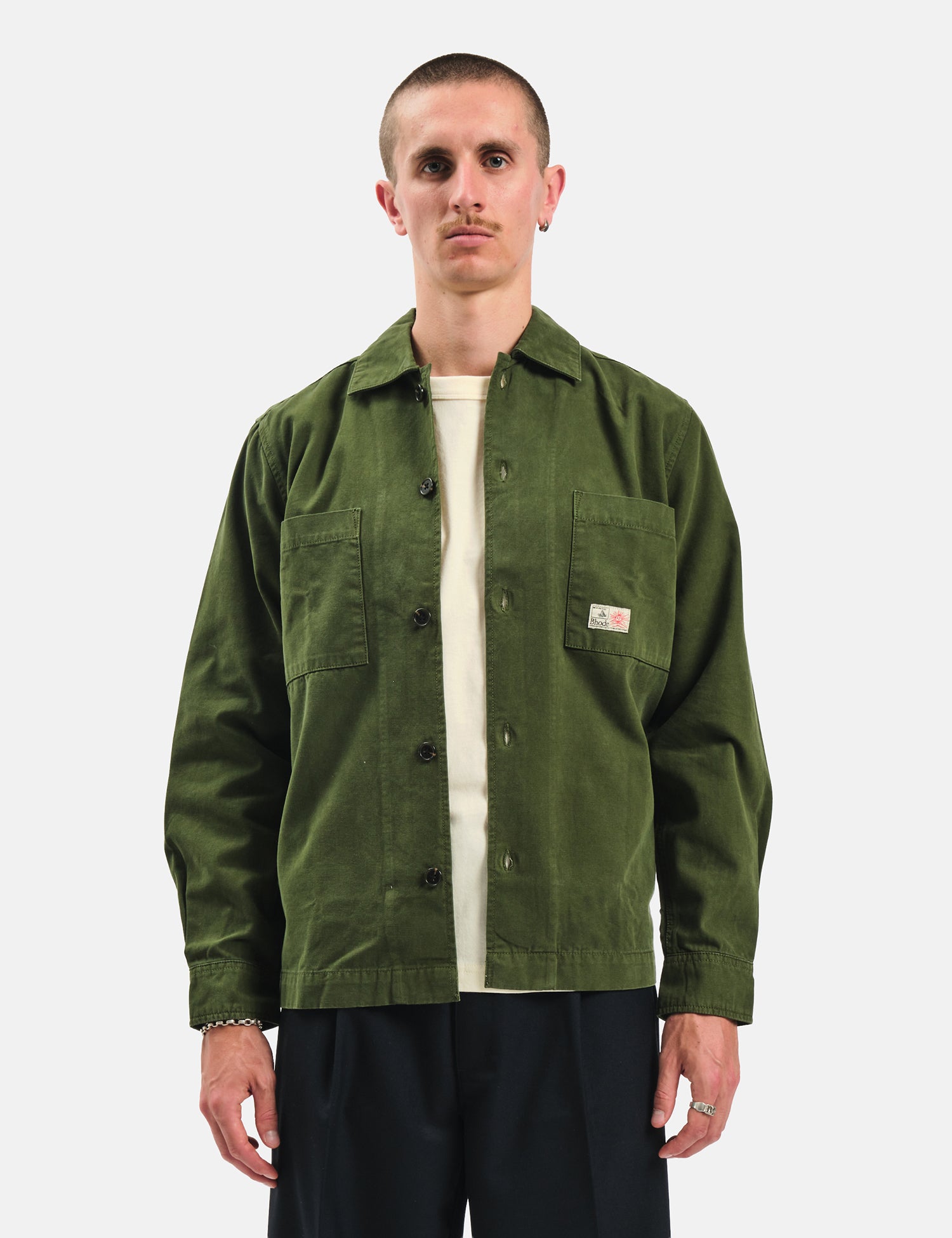 Bhode Meva Overshirt (Twill) - Rifle Green