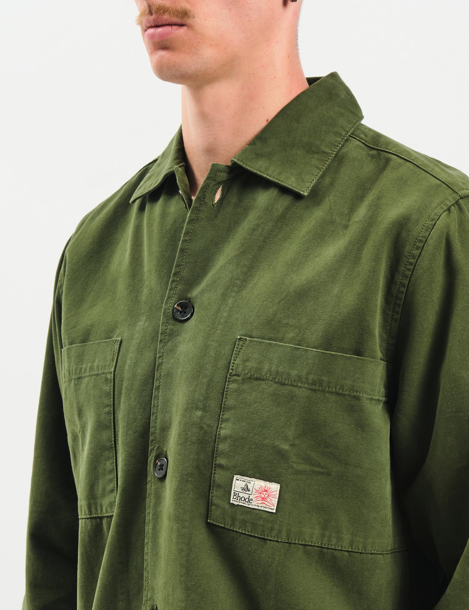 Bhode Meva Overshirt (Twill) - Rifle Green