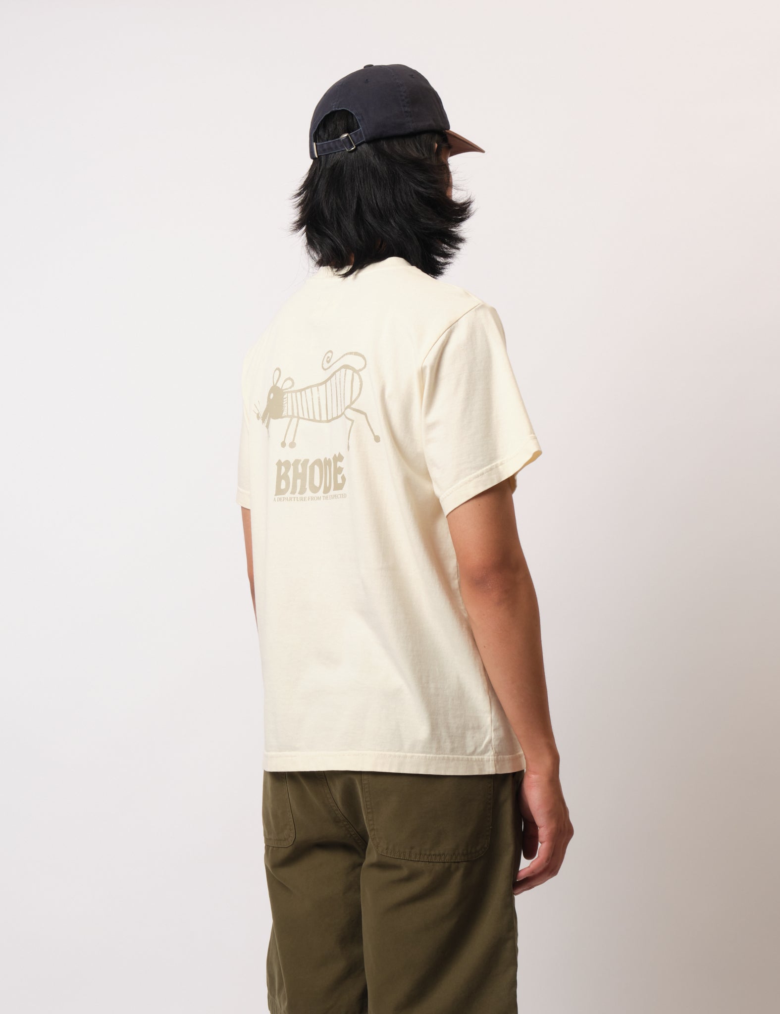 Bhode Stray Dogs Pigment Dyed T-Shirt - Natural