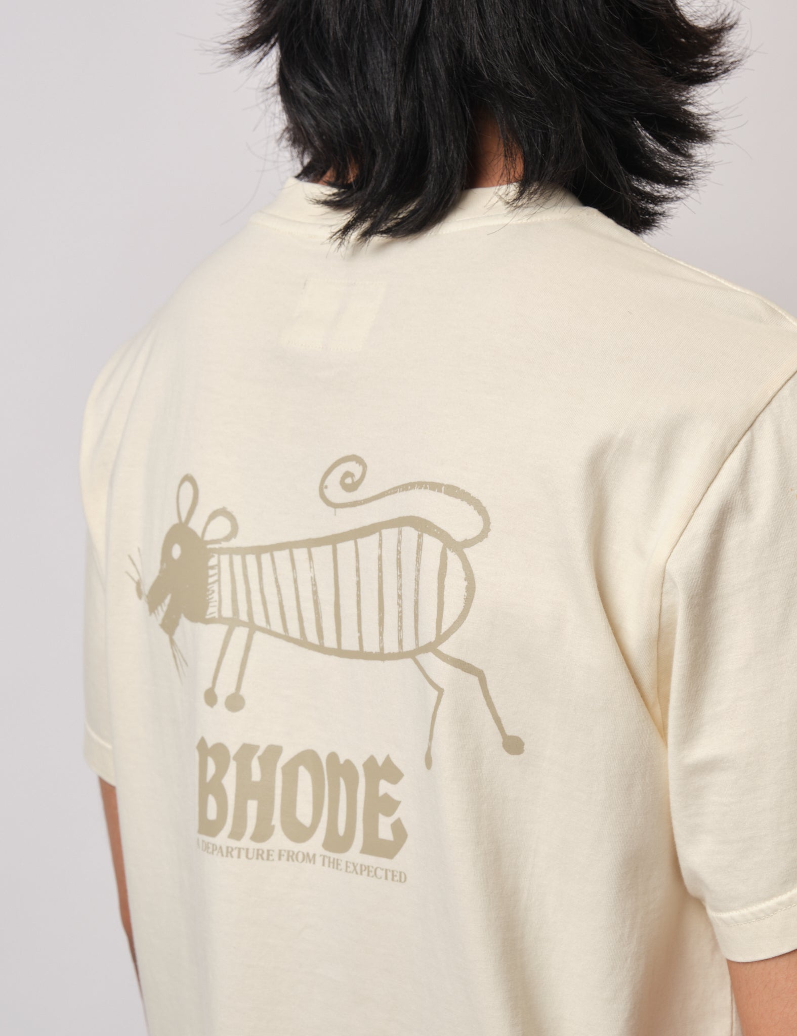 Bhode Stray Dogs Pigment Dyed T-Shirt - Natural