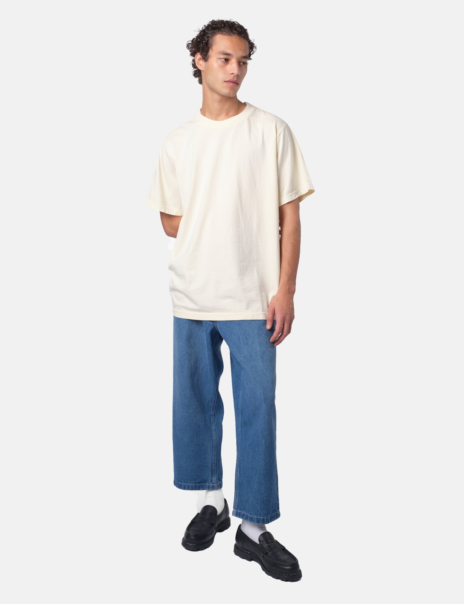 Bhode Pigment Dyed T-Shirt - Natural