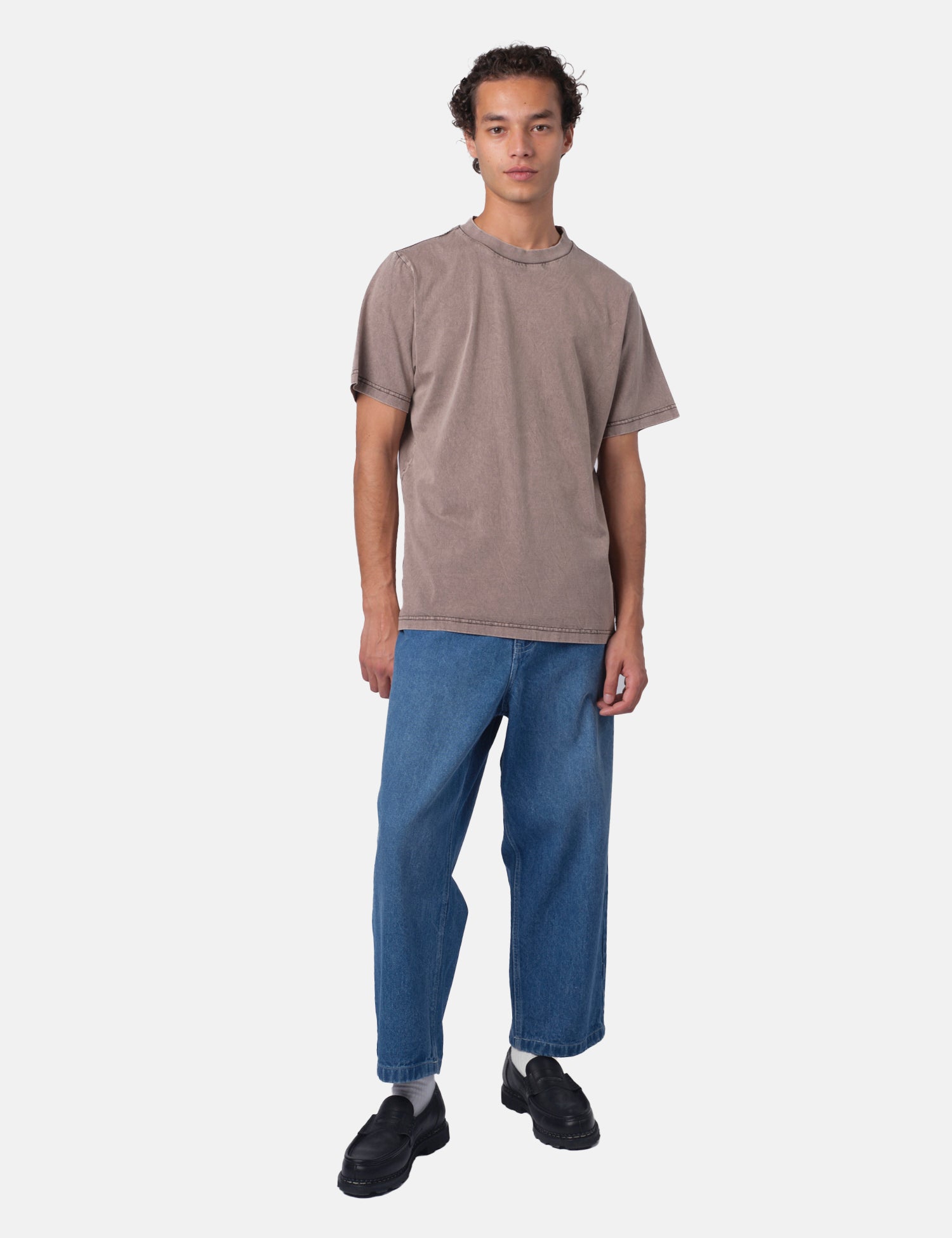 Bhode Pigment Dyed T-Shirt - Used Grey