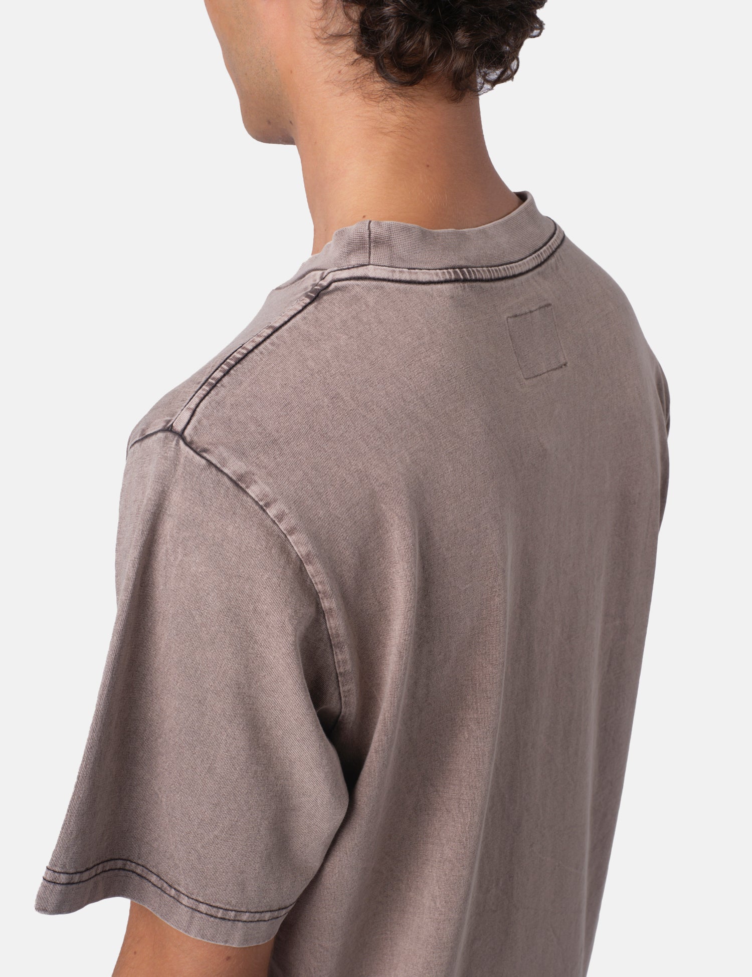 Bhode Pigment Dyed T-Shirt - Used Grey