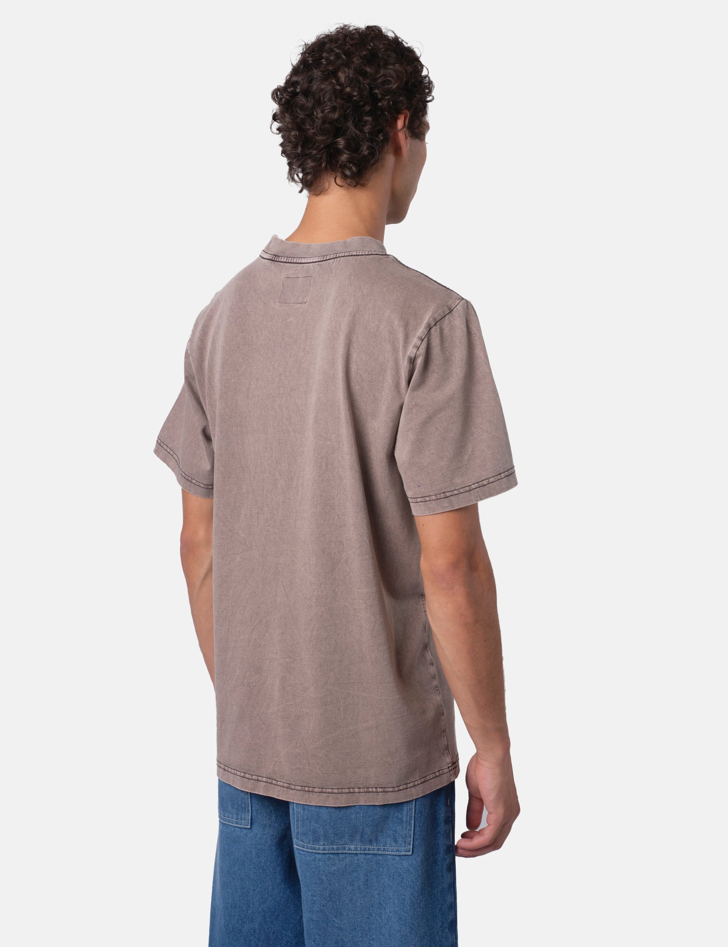 Bhode Pigment Dyed T-Shirt - Used Grey