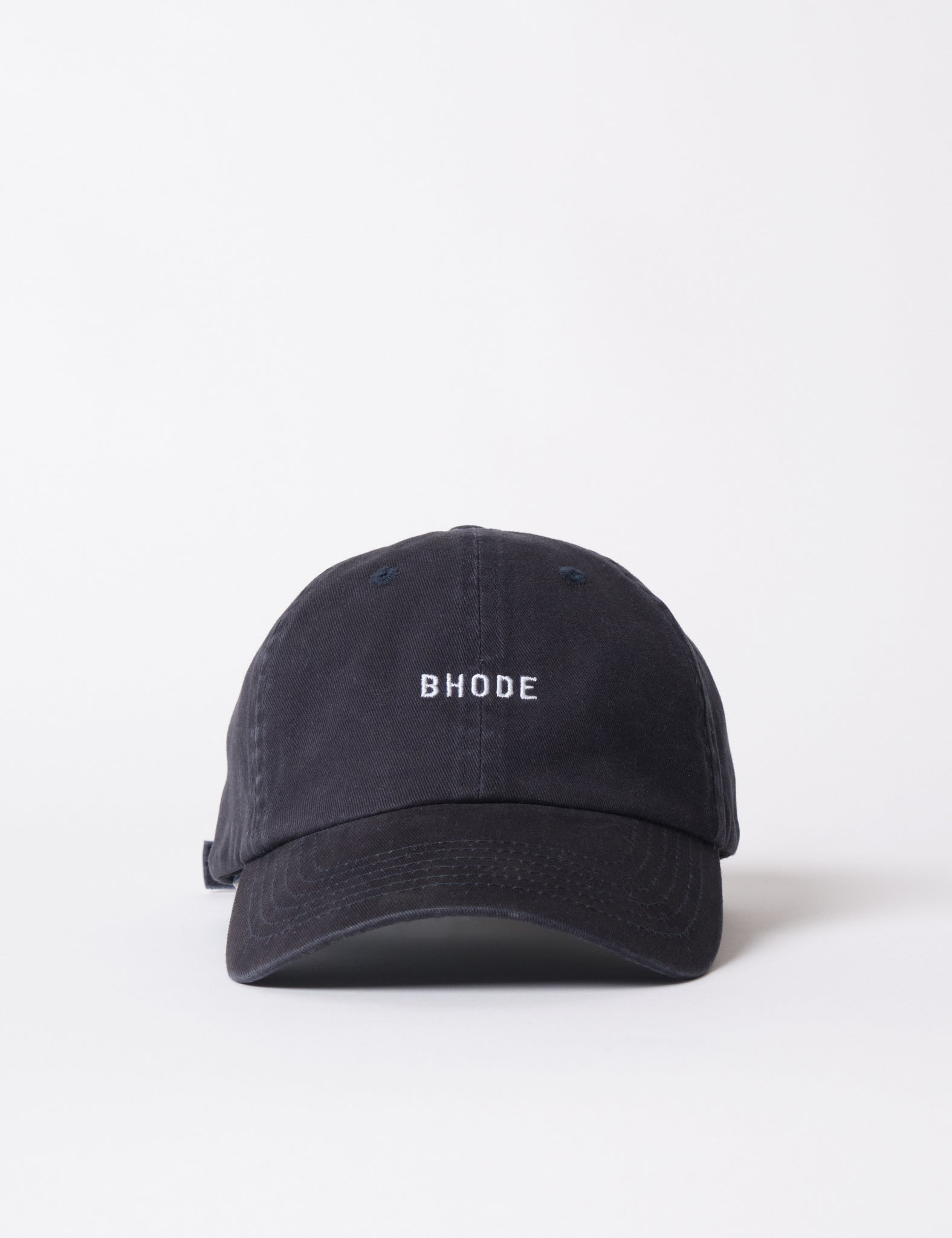 Bhode Washed 6-Panel Cap - Black