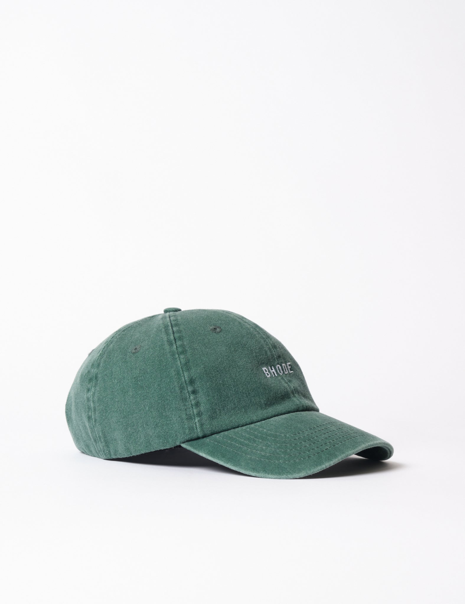 Bhode Washed 6-Panel Cap - Forest Green